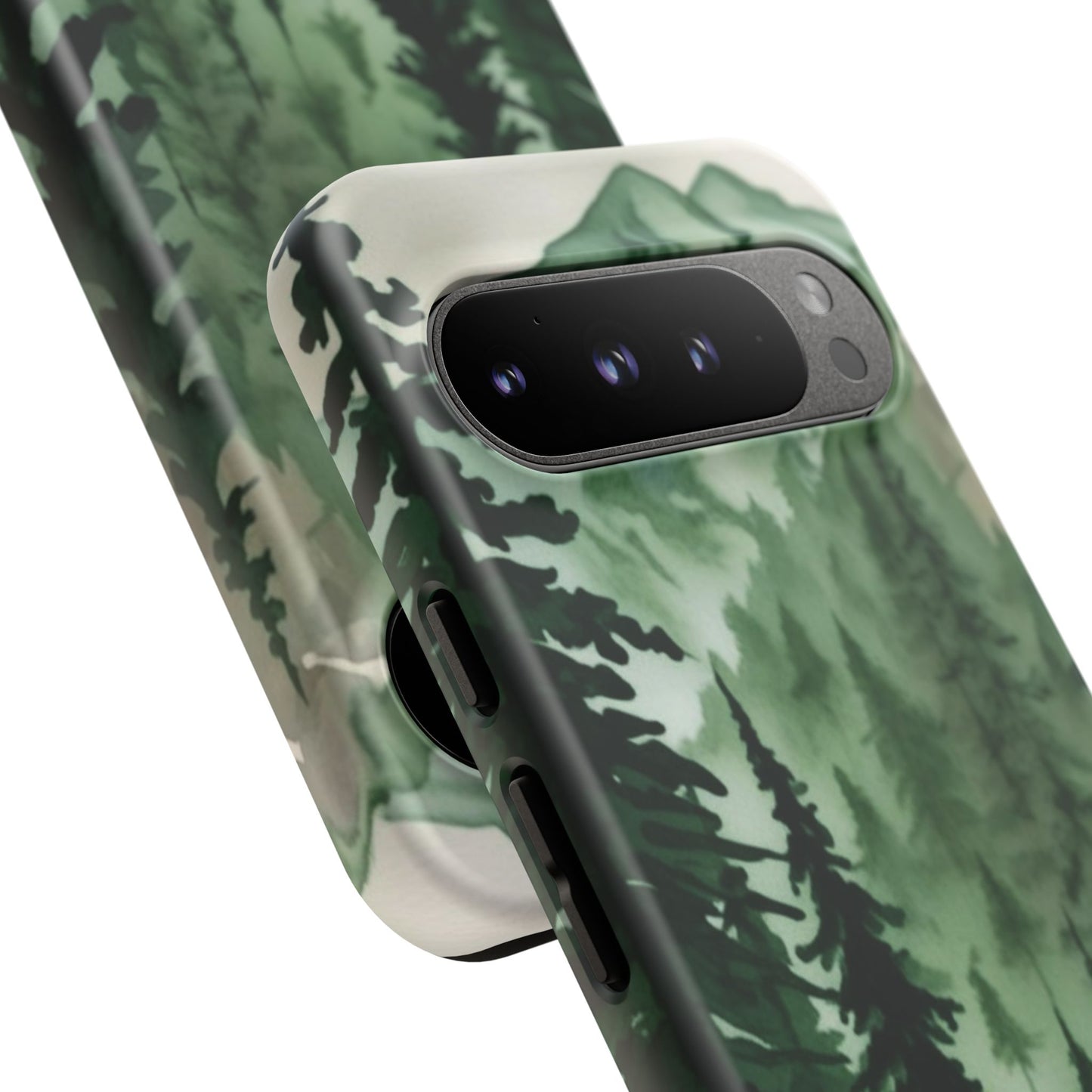 Watercolor Pine Tree Forest Mountains Phone Case