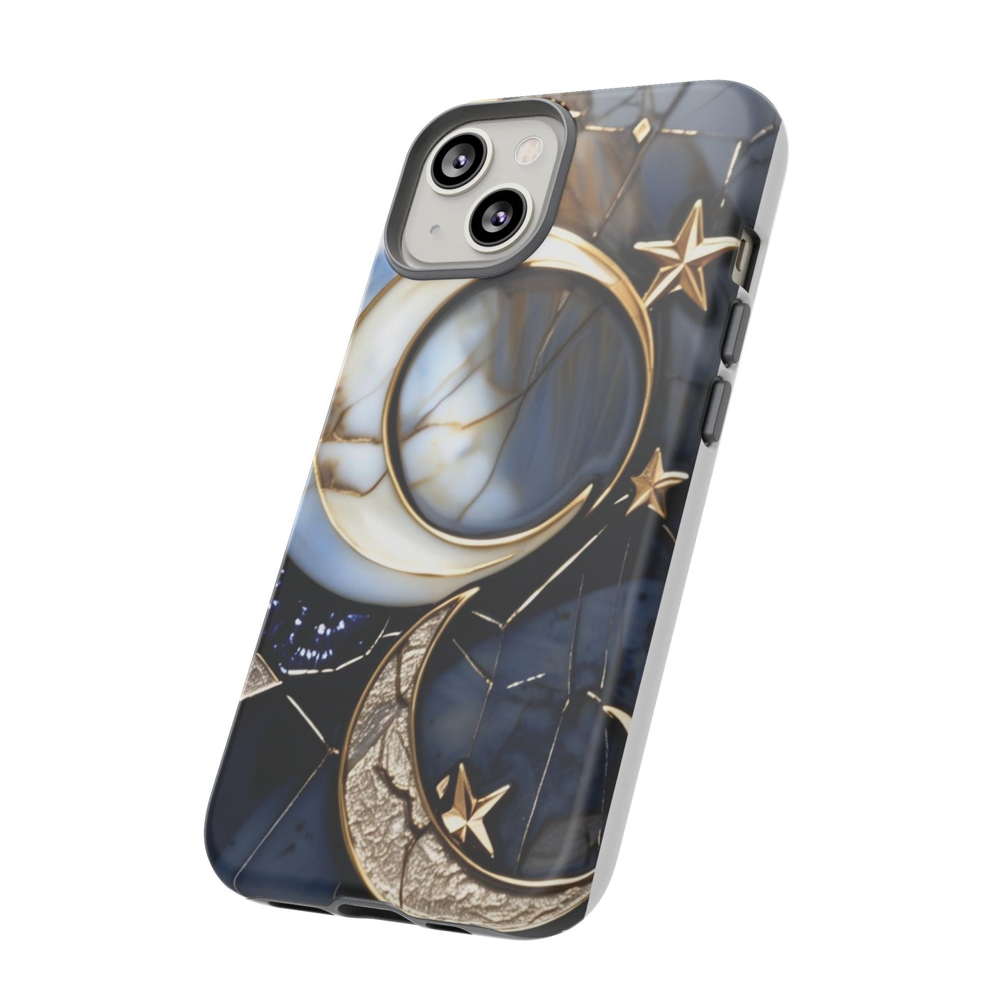 Waning Crescent Moon and Stars Phone Case