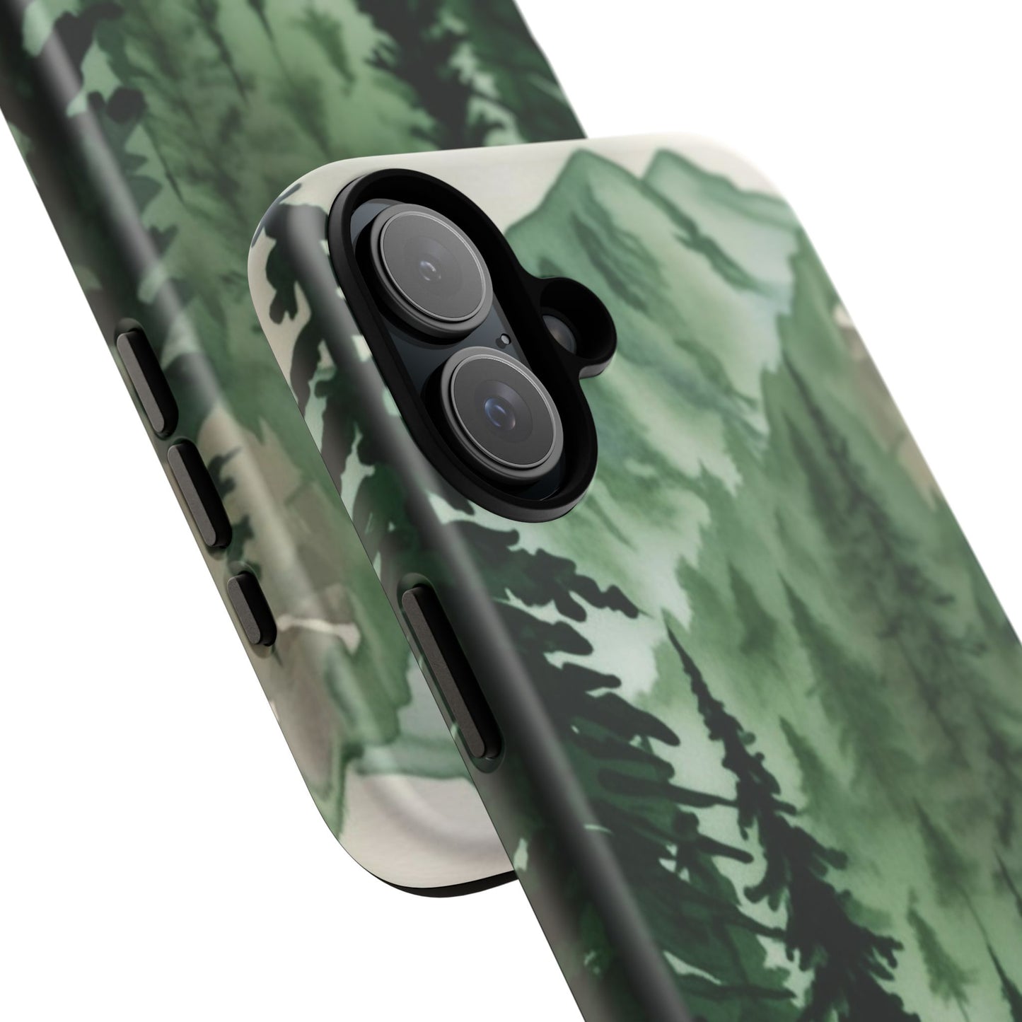 Watercolor Pine Tree Forest Mountains Phone Case