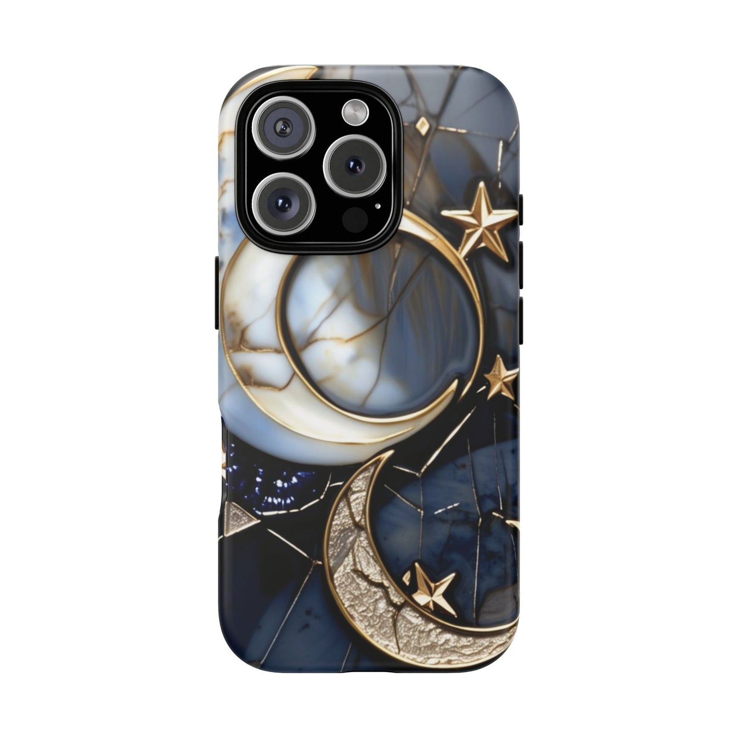 Waning Crescent Moon and Stars Phone Case