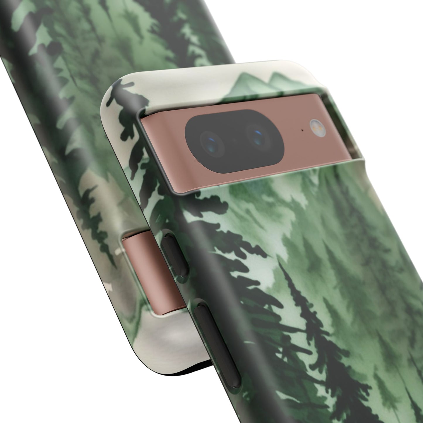 Watercolor Pine Tree Forest Mountains Phone Case