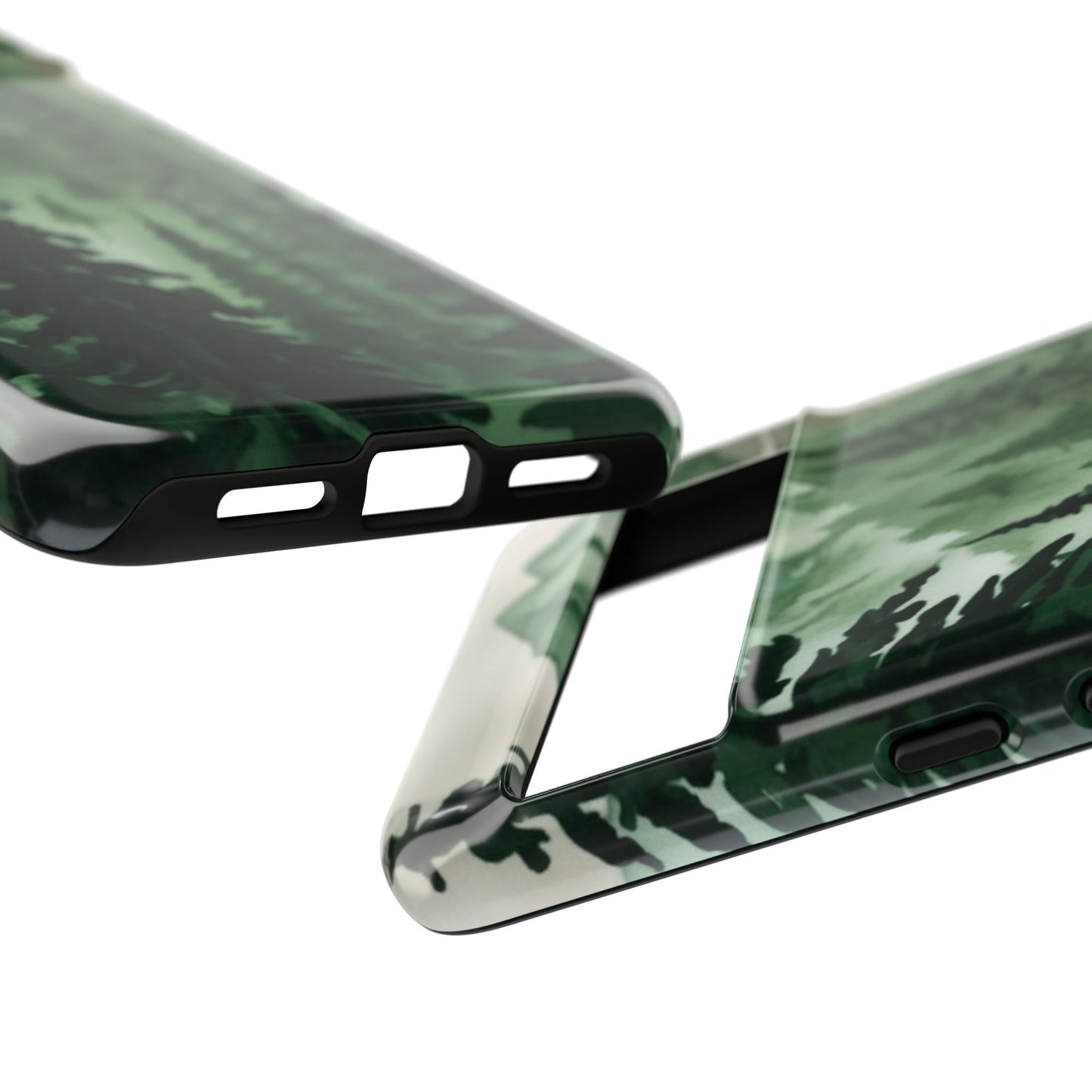 Watercolor Pine Tree Forest Mountains Phone Case