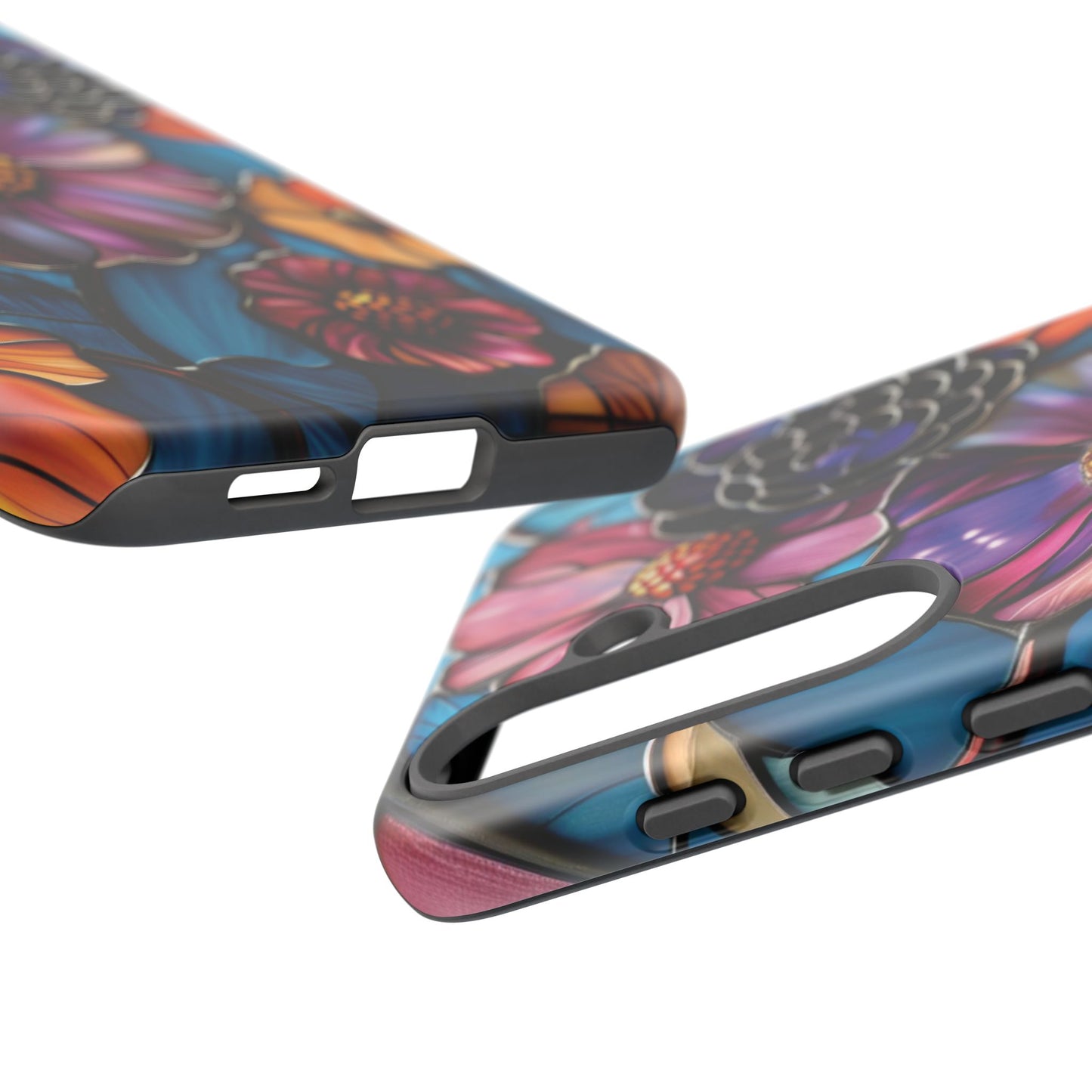 Artistic Stained Glass Floral Phone Case