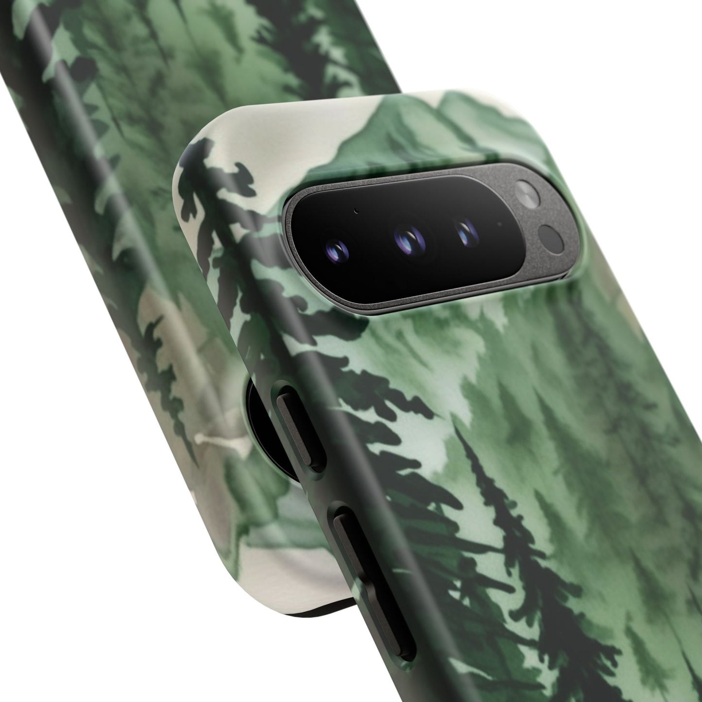 Watercolor Pine Tree Forest Mountains Phone Case