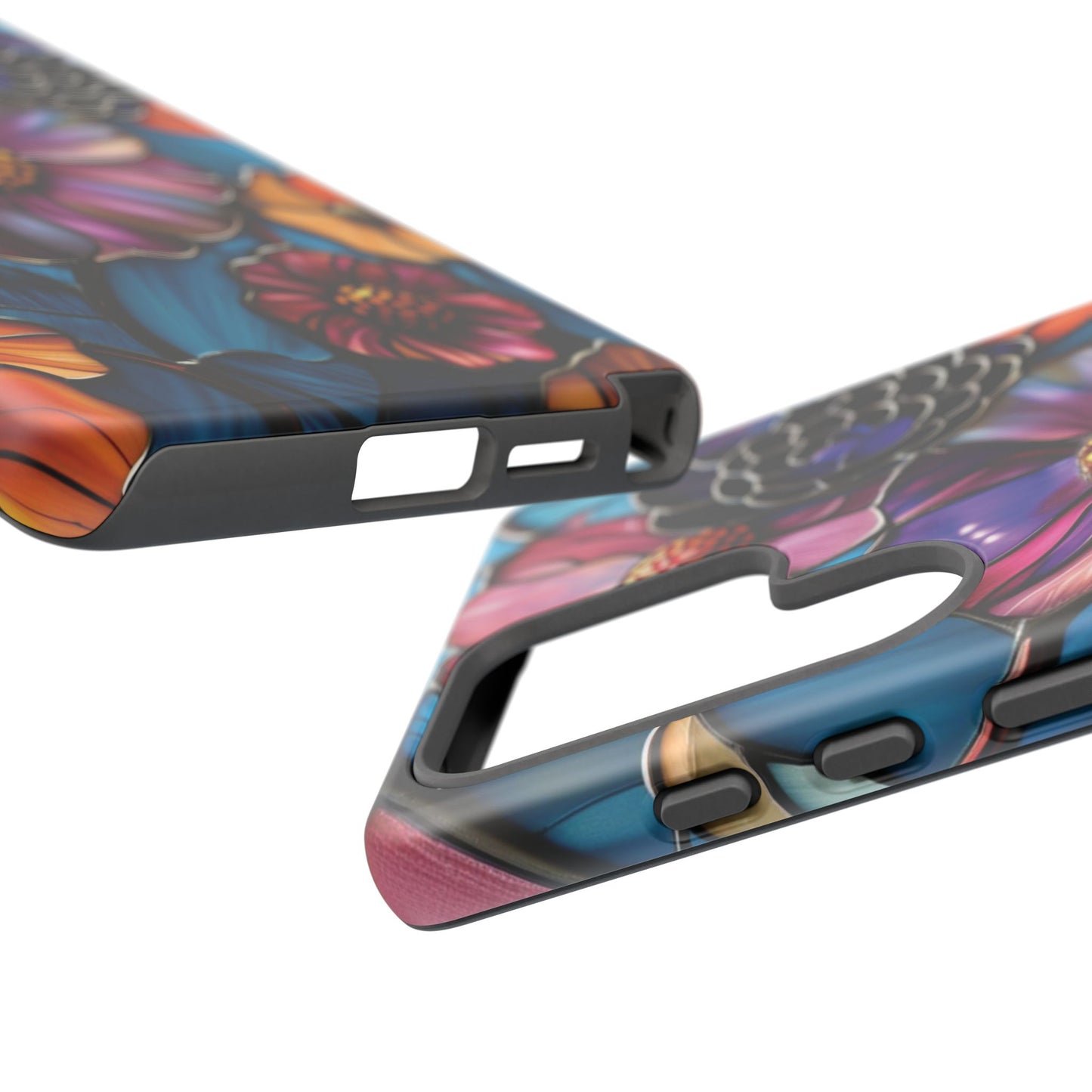 Artistic Stained Glass Floral Phone Case