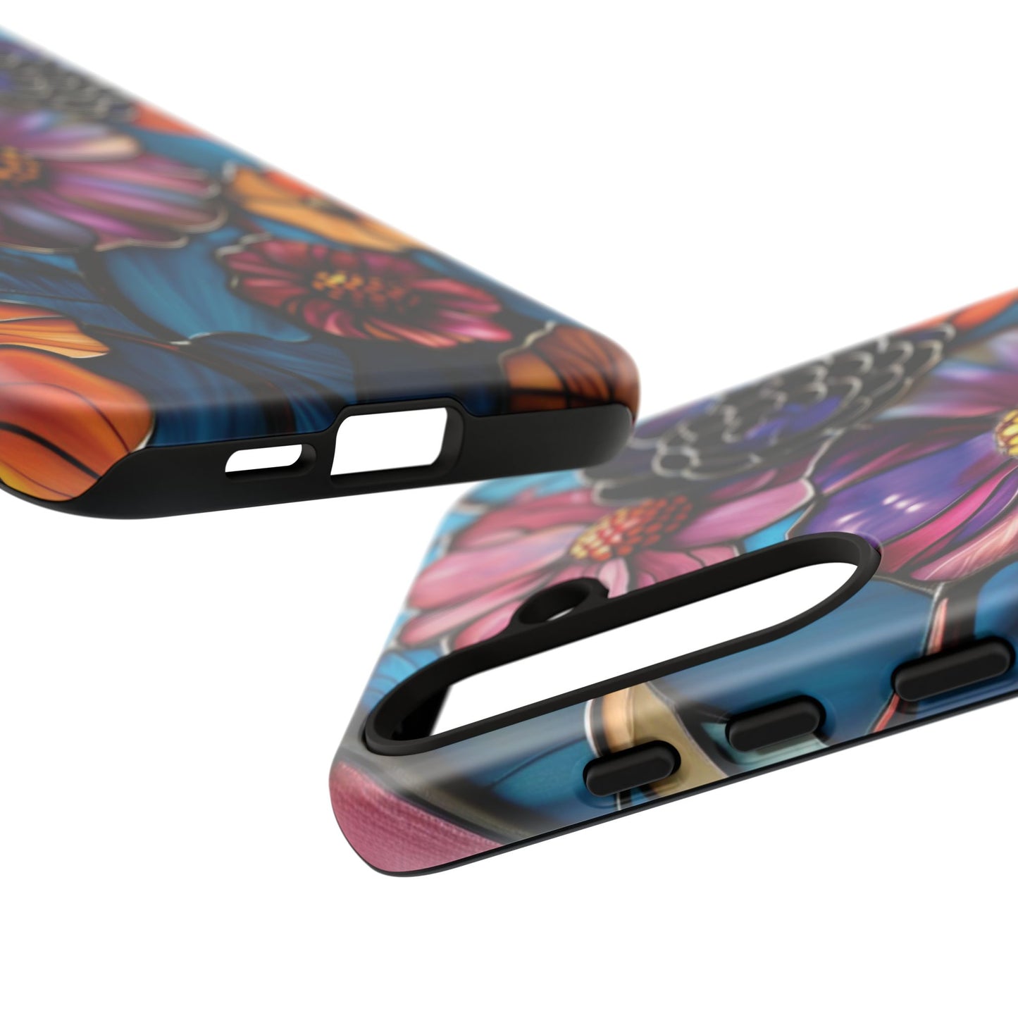 Artistic Stained Glass Floral Phone Case