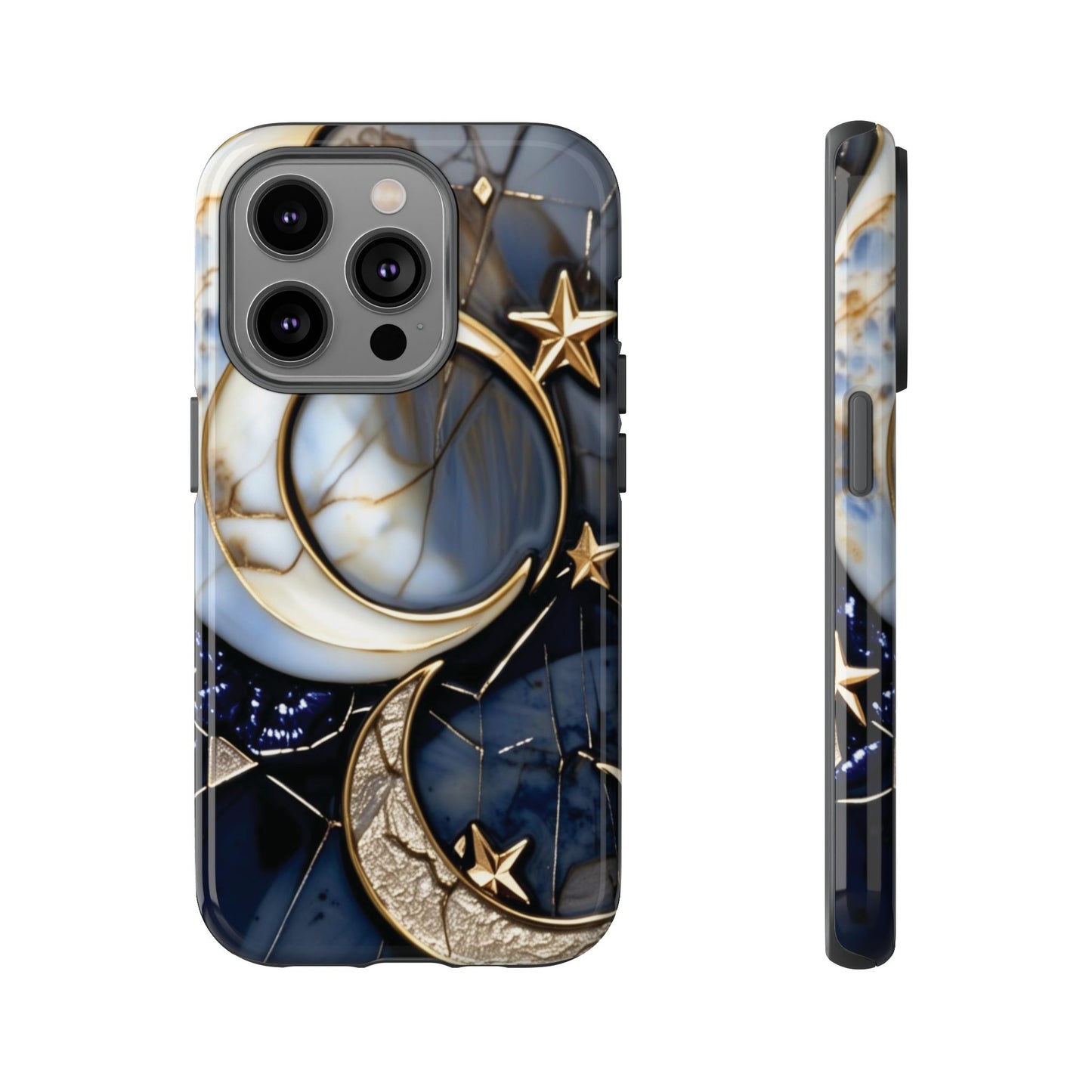 Waning Crescent Moon and Stars Phone Case
