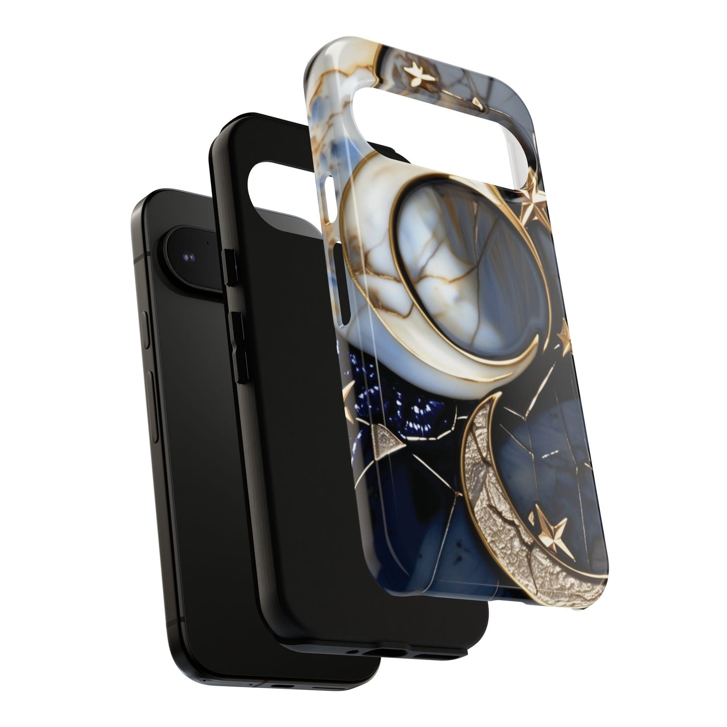 Waning Crescent Moon and Stars Phone Case