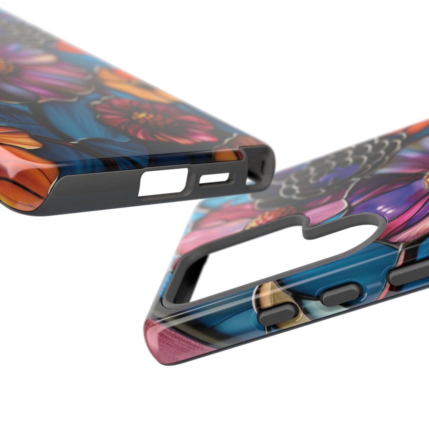 Artistic Stained Glass Floral Phone Case