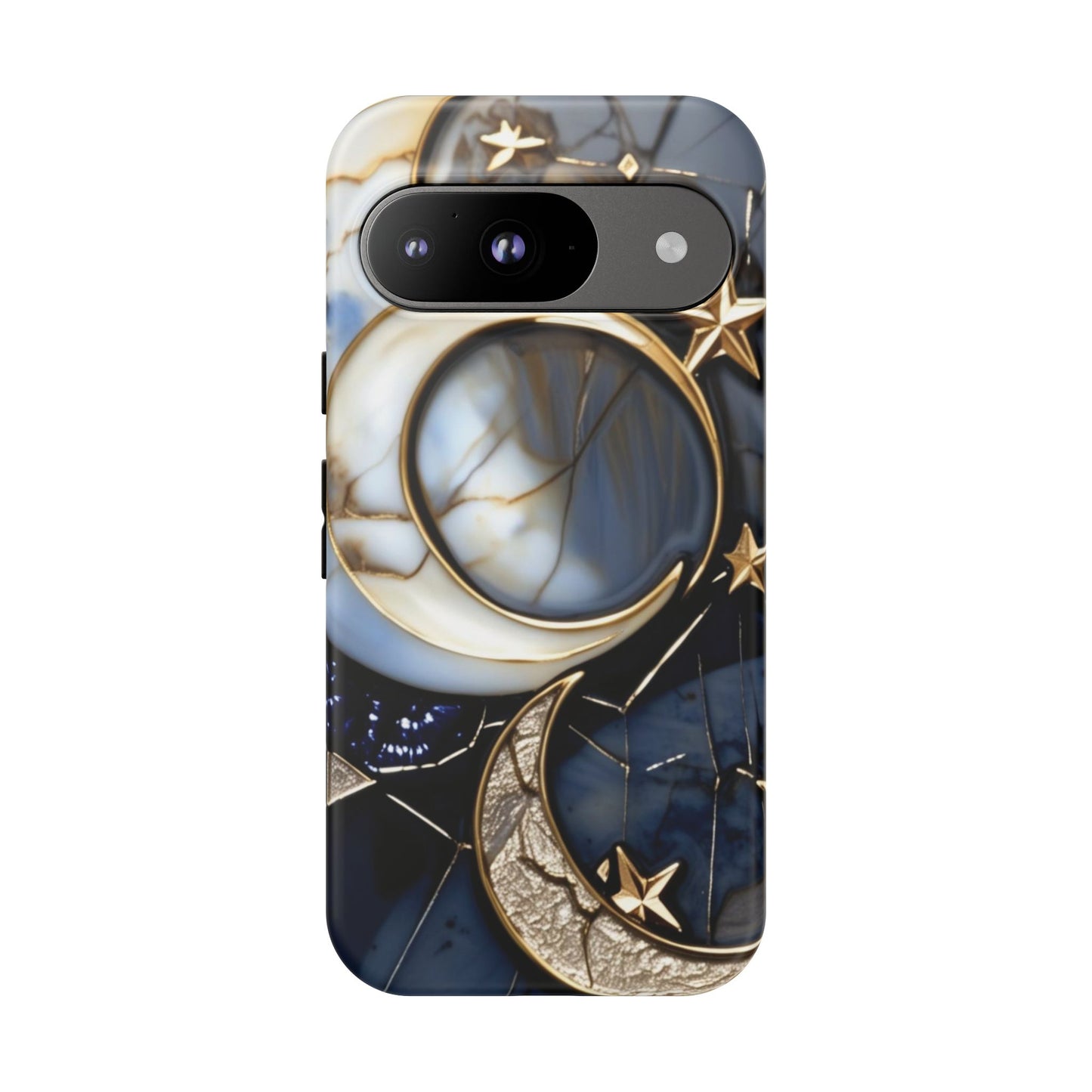 Waning Crescent Moon and Stars Phone Case