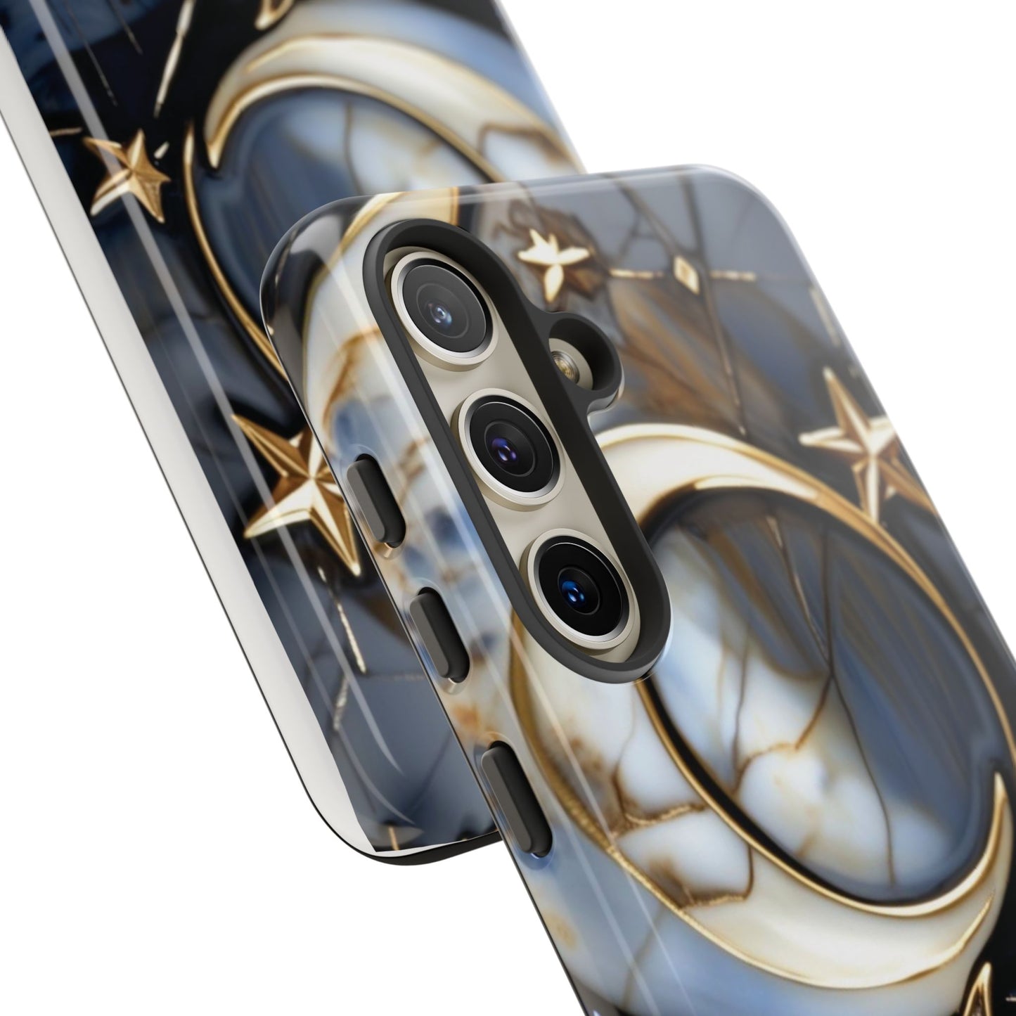 Waning Crescent Moon and Stars Phone Case