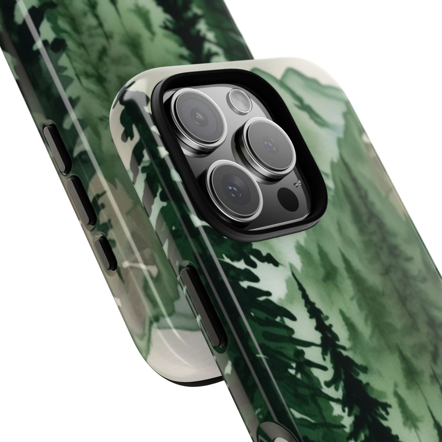 Watercolor Pine Tree Forest Mountains Phone Case