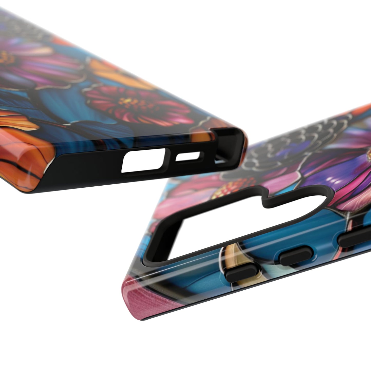 Artistic Stained Glass Floral Phone Case