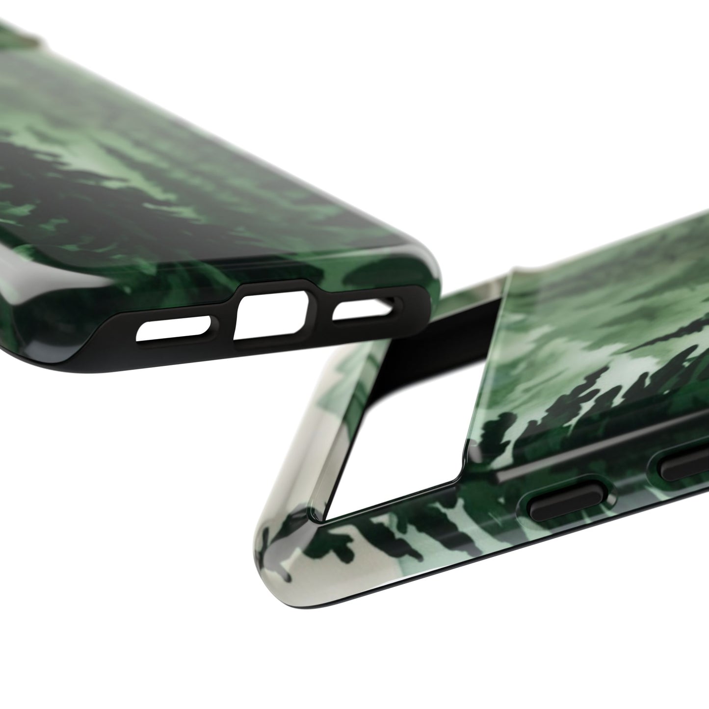 Watercolor Pine Tree Forest Mountains Phone Case