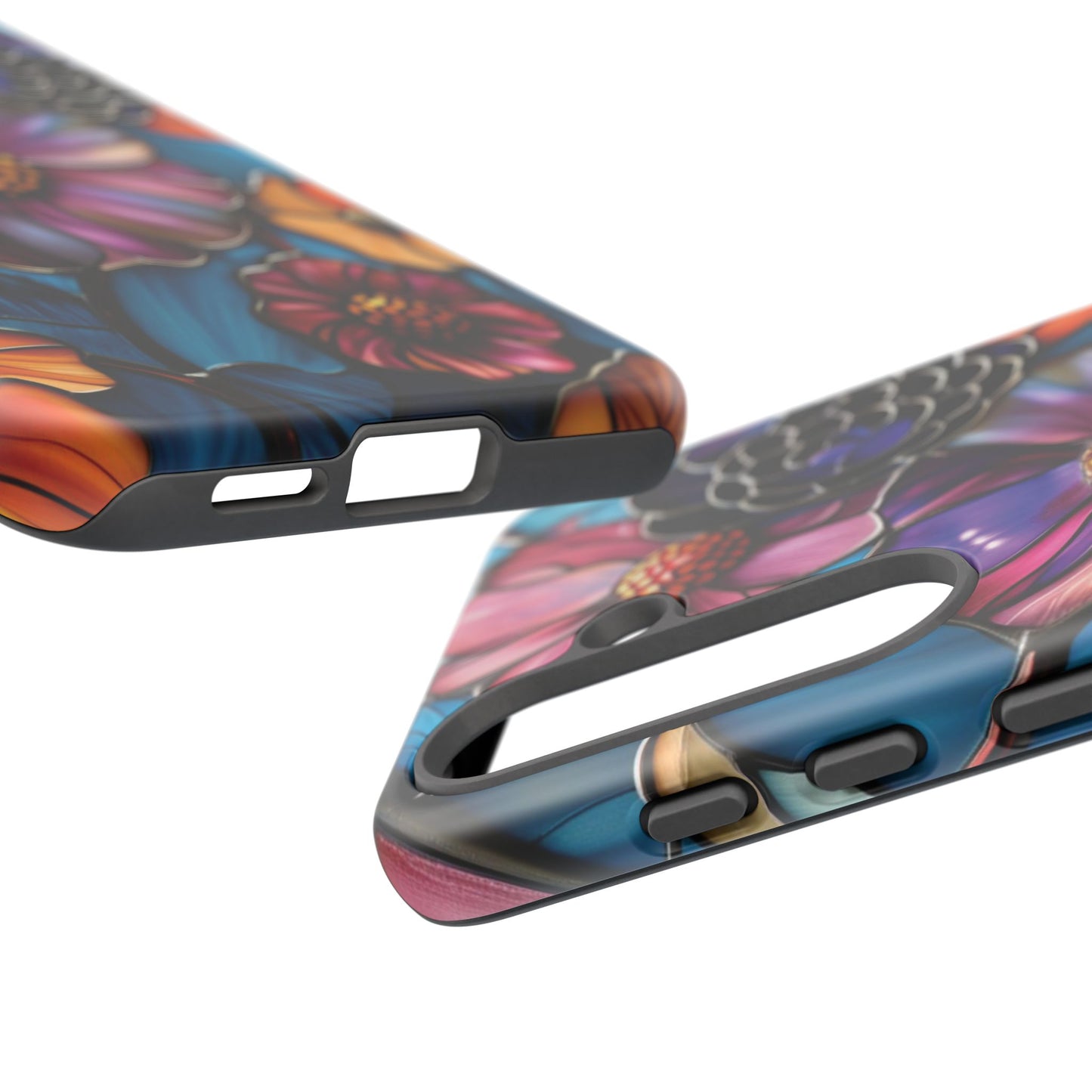 Artistic Stained Glass Floral Phone Case