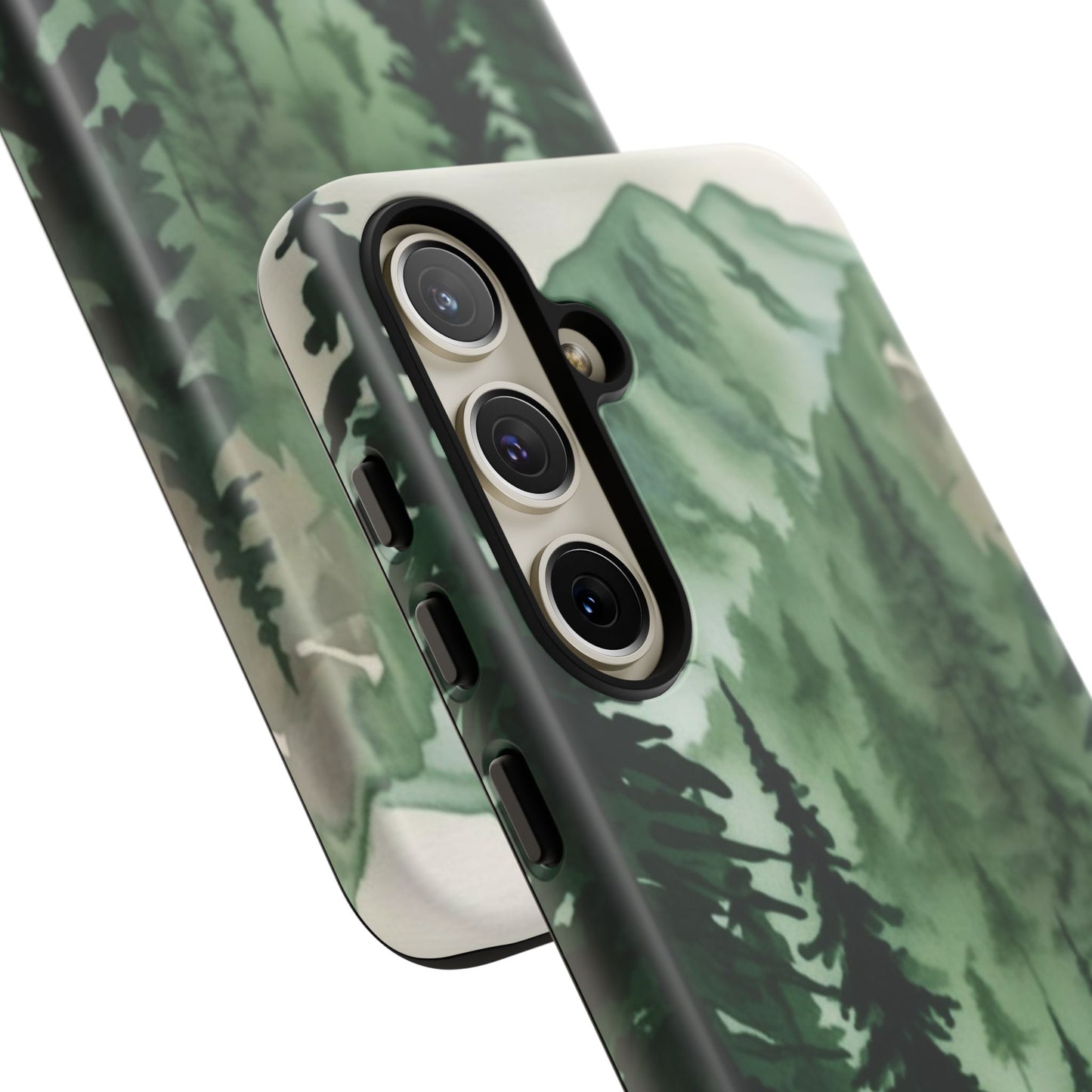Watercolor Pine Tree Forest Mountains Phone Case