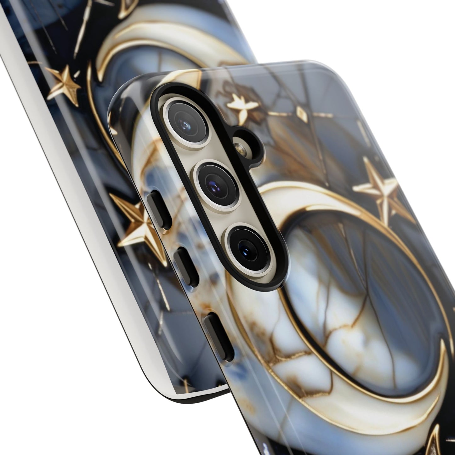 Waning Crescent Moon and Stars Phone Case