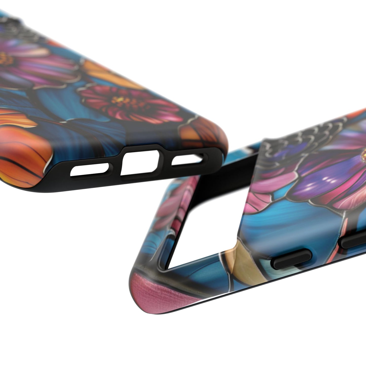 Artistic Stained Glass Floral Phone Case