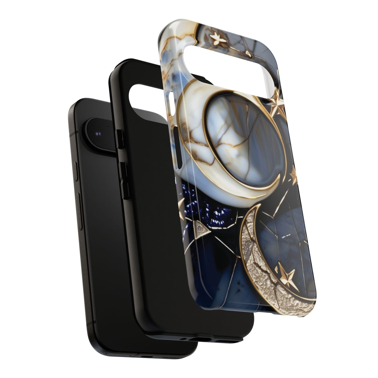 Waning Crescent Moon and Stars Phone Case