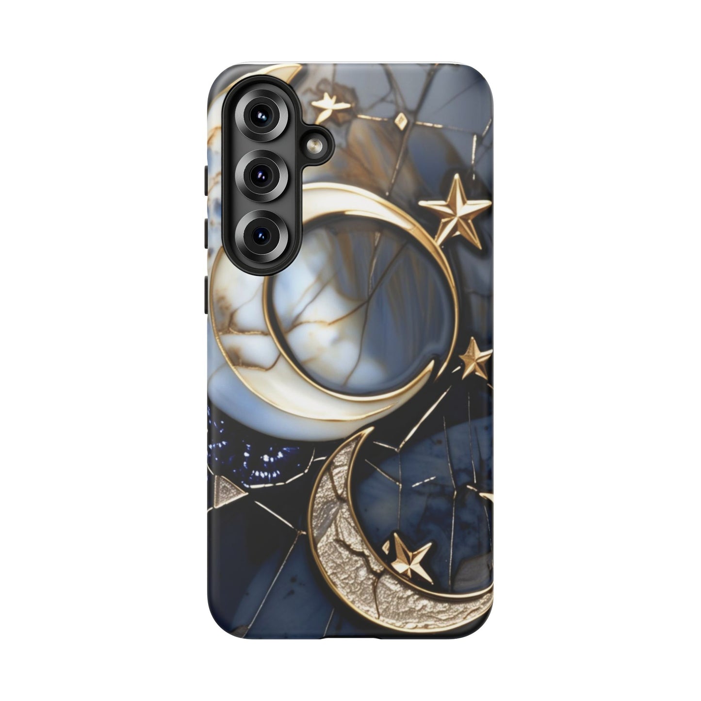 Waning Crescent Moon and Stars Phone Case