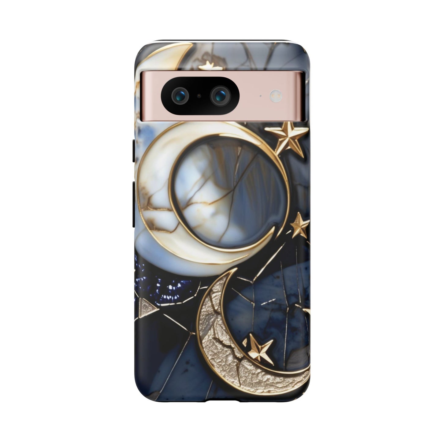 Waning Crescent Moon and Stars Phone Case