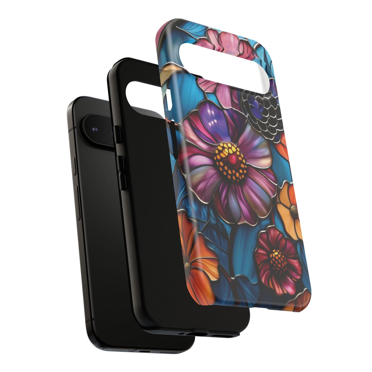 Artistic Stained Glass Floral Phone Case