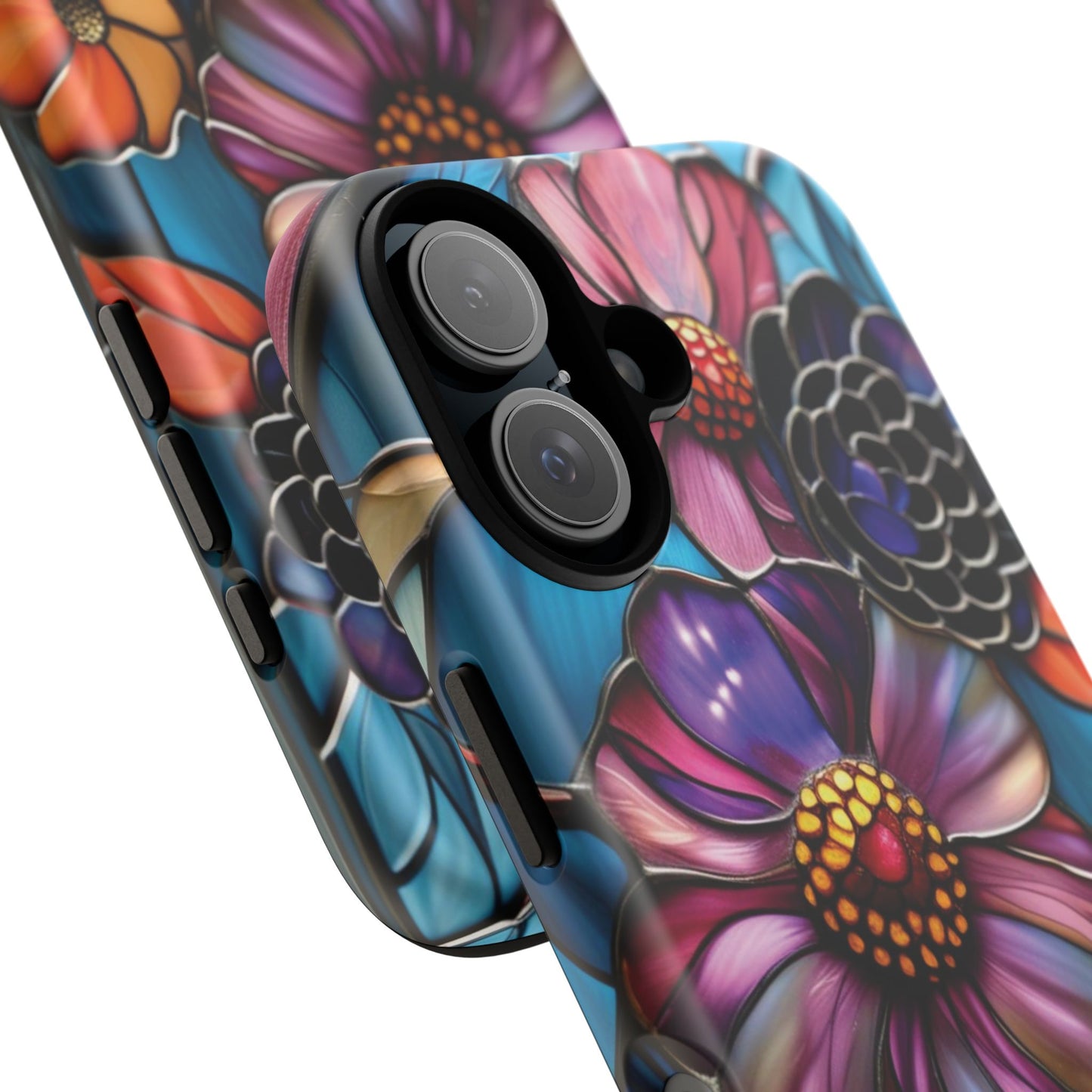 Artistic Stained Glass Floral Phone Case