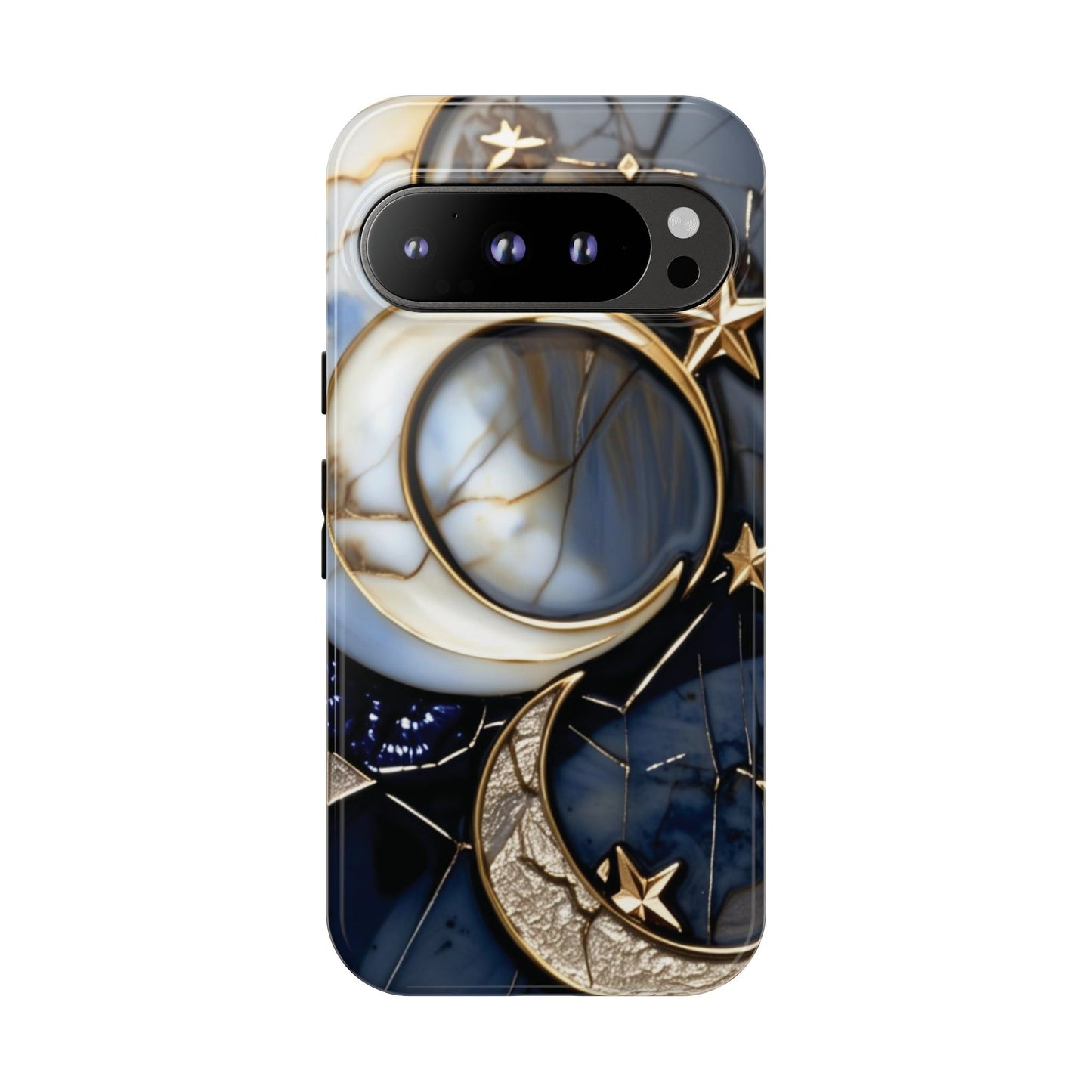 Waning Crescent Moon and Stars Phone Case