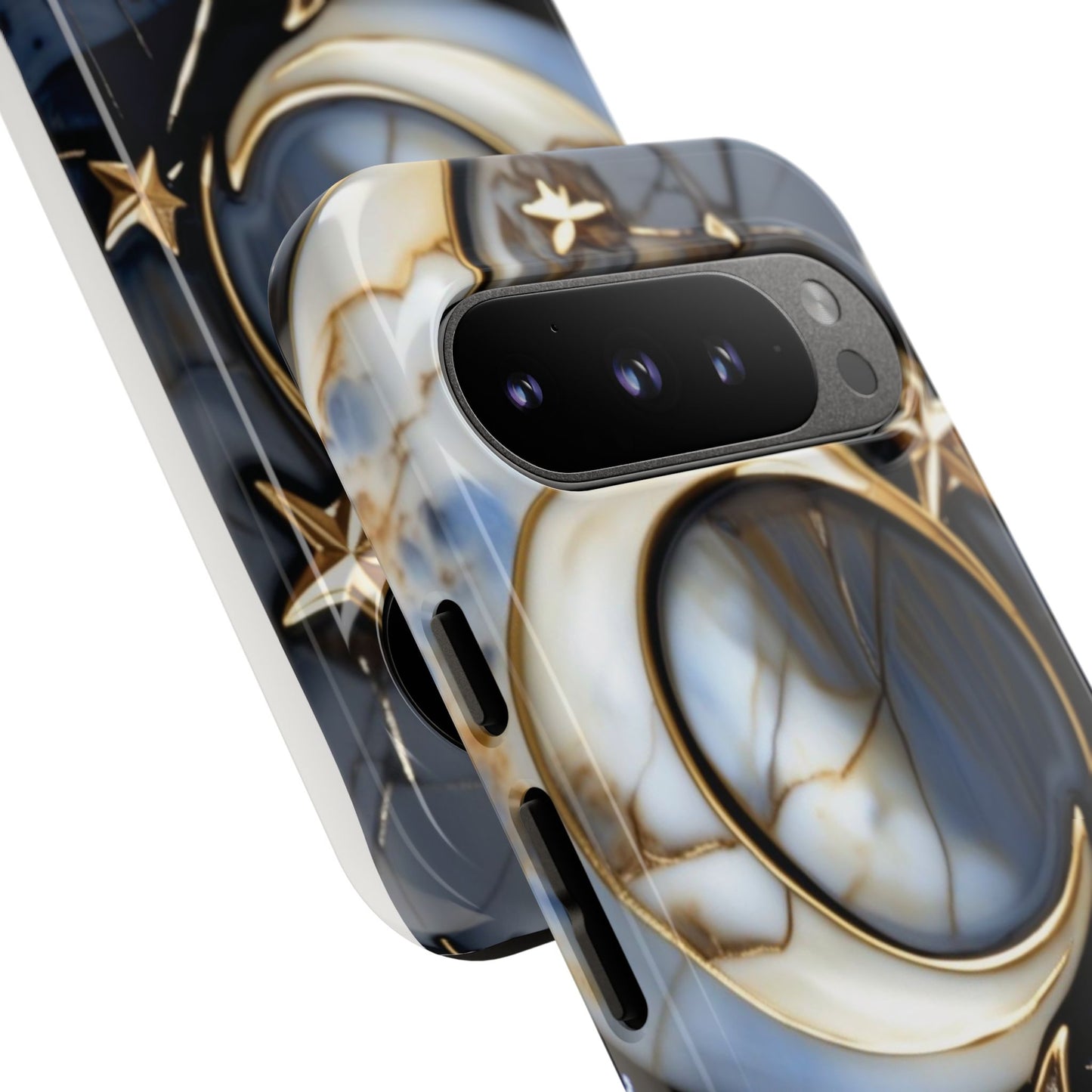 Waning Crescent Moon and Stars Phone Case