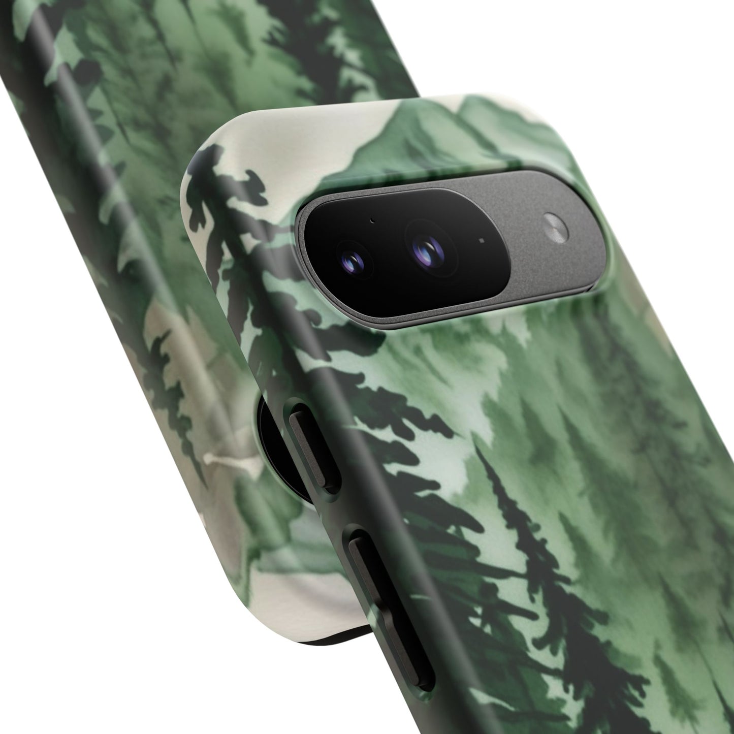Watercolor Pine Tree Forest Mountains Phone Case