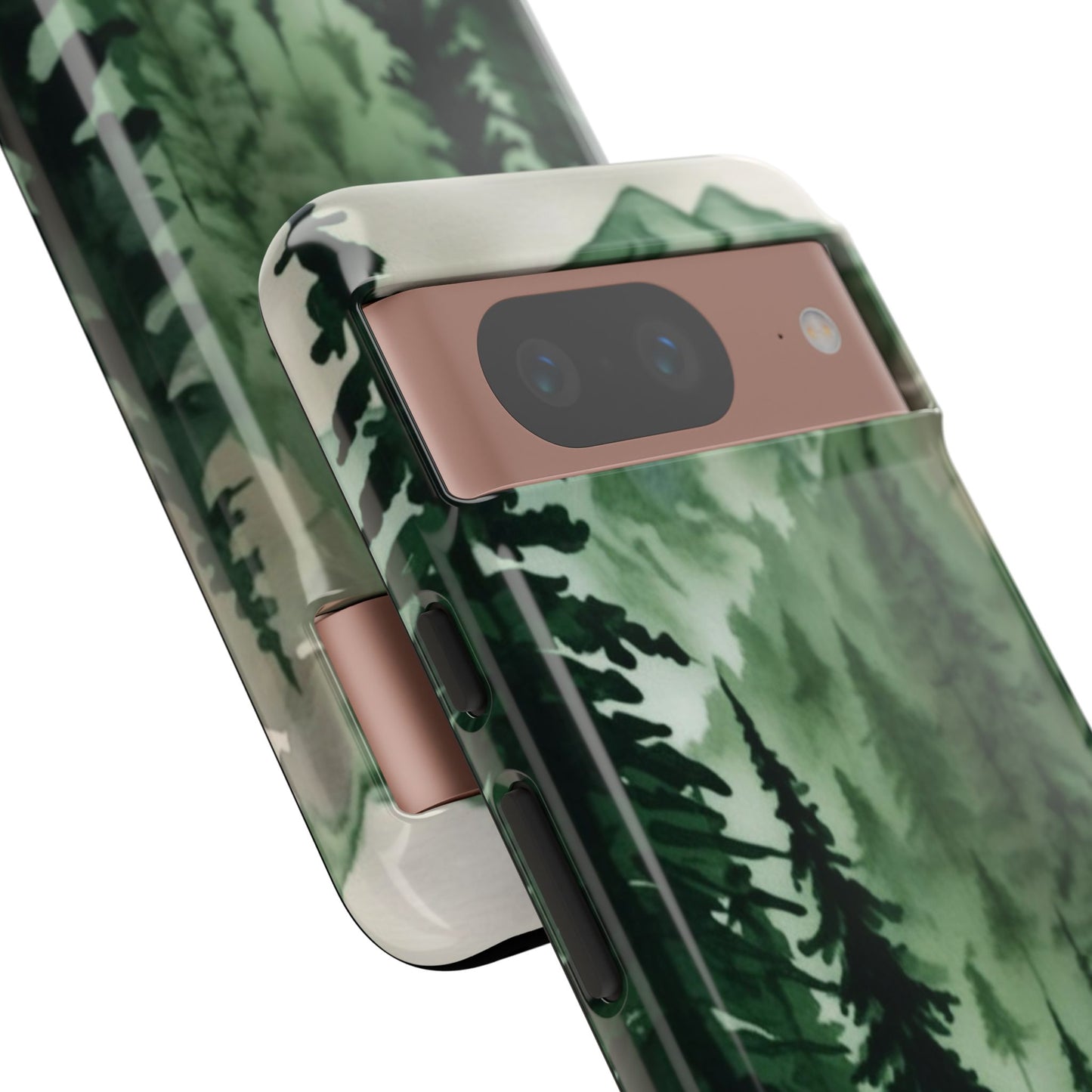 Watercolor Pine Tree Forest Mountains Phone Case