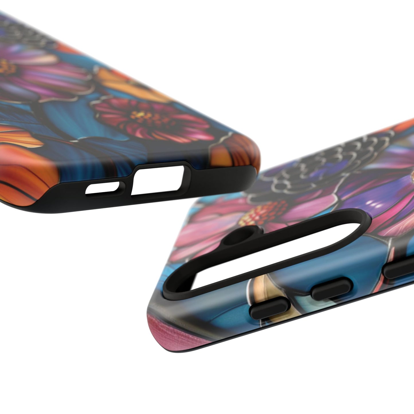 Artistic Stained Glass Floral Phone Case