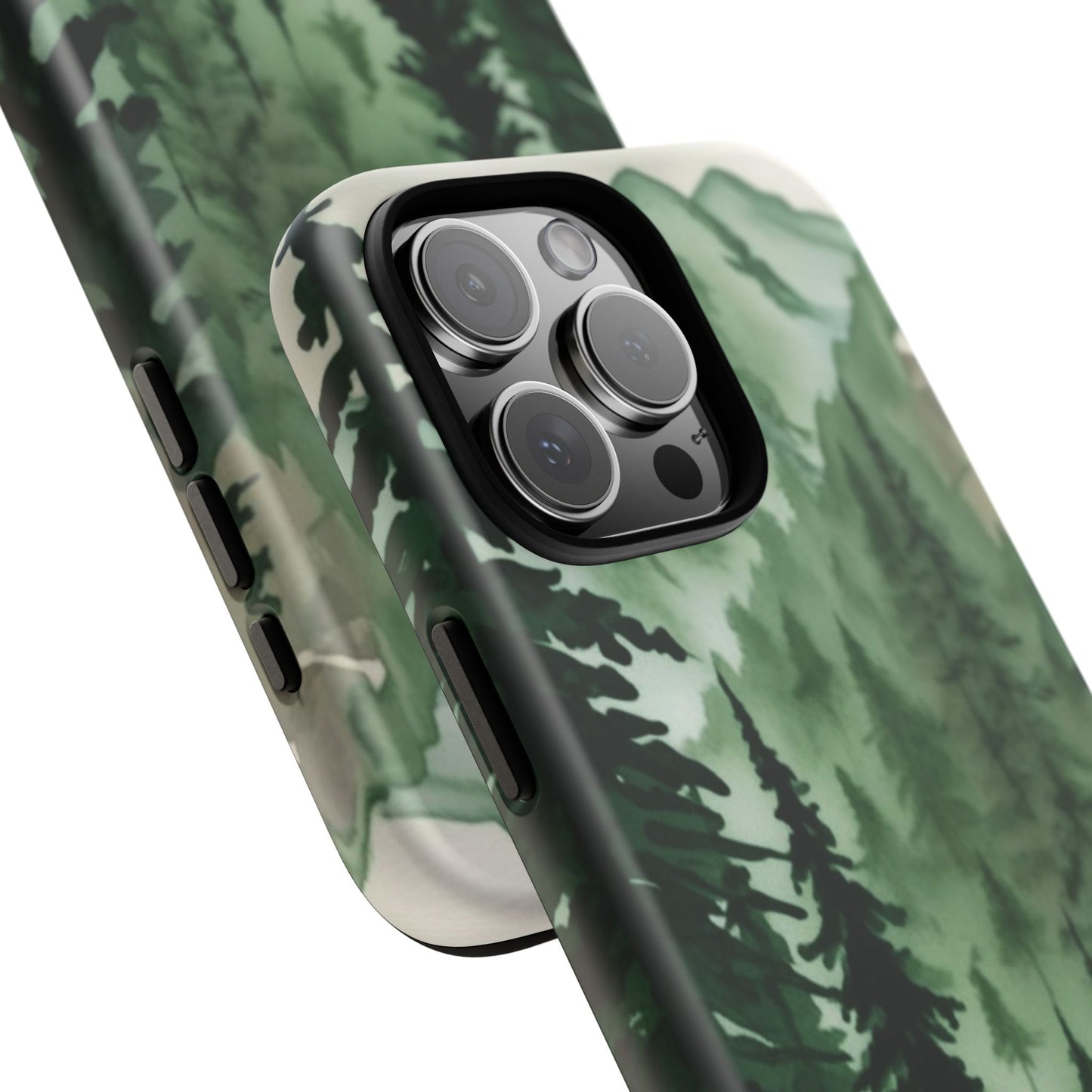 Watercolor Pine Tree Forest Mountains Phone Case