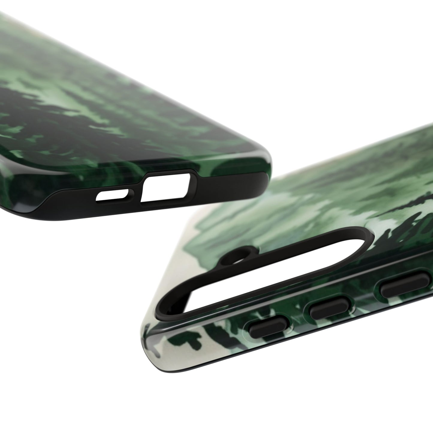Watercolor Pine Tree Forest Mountains Phone Case