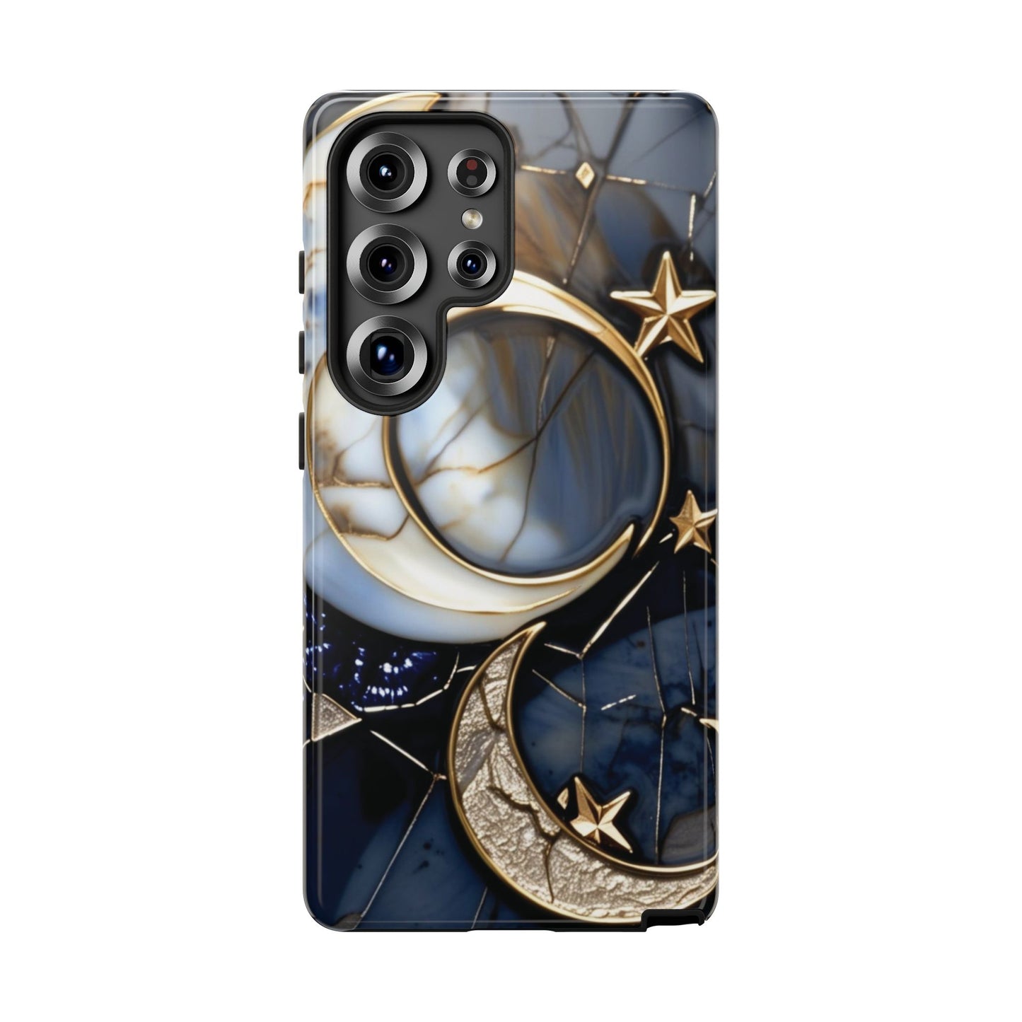 Waning Crescent Moon and Stars Phone Case