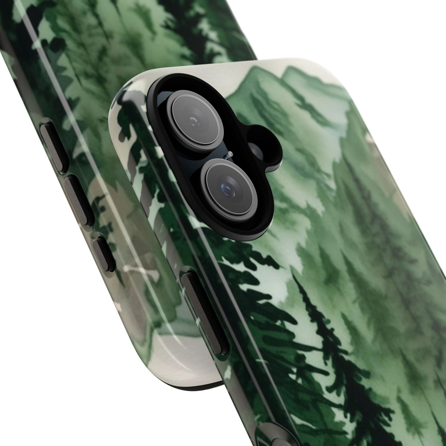 Watercolor Pine Tree Forest Mountains Phone Case
