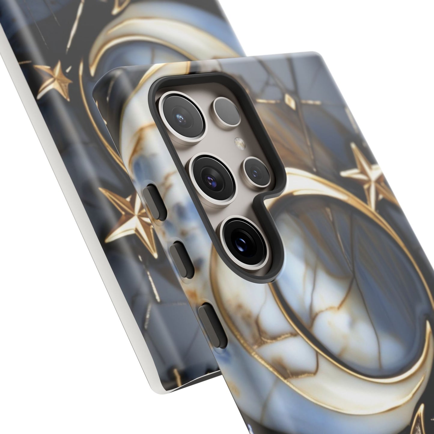 Waning Crescent Moon and Stars Phone Case