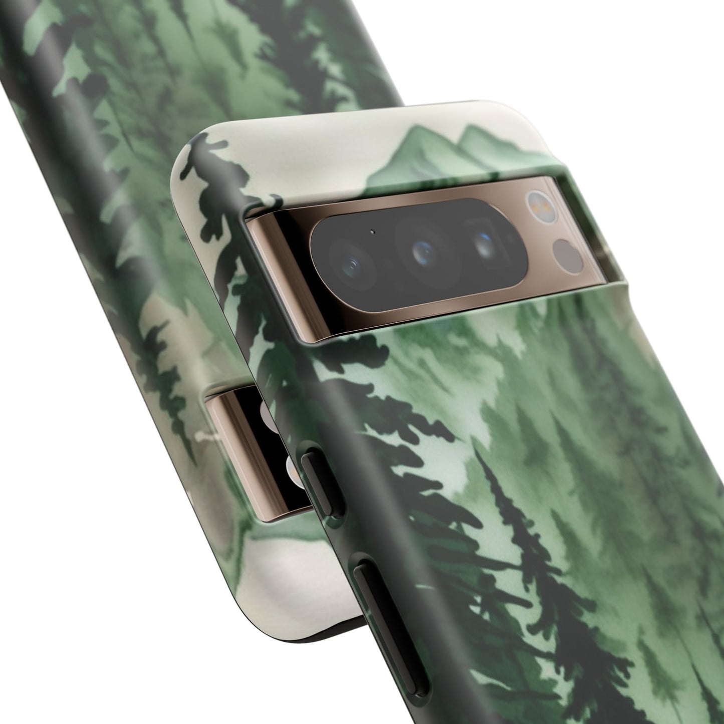 Watercolor Pine Tree Forest Mountains Phone Case