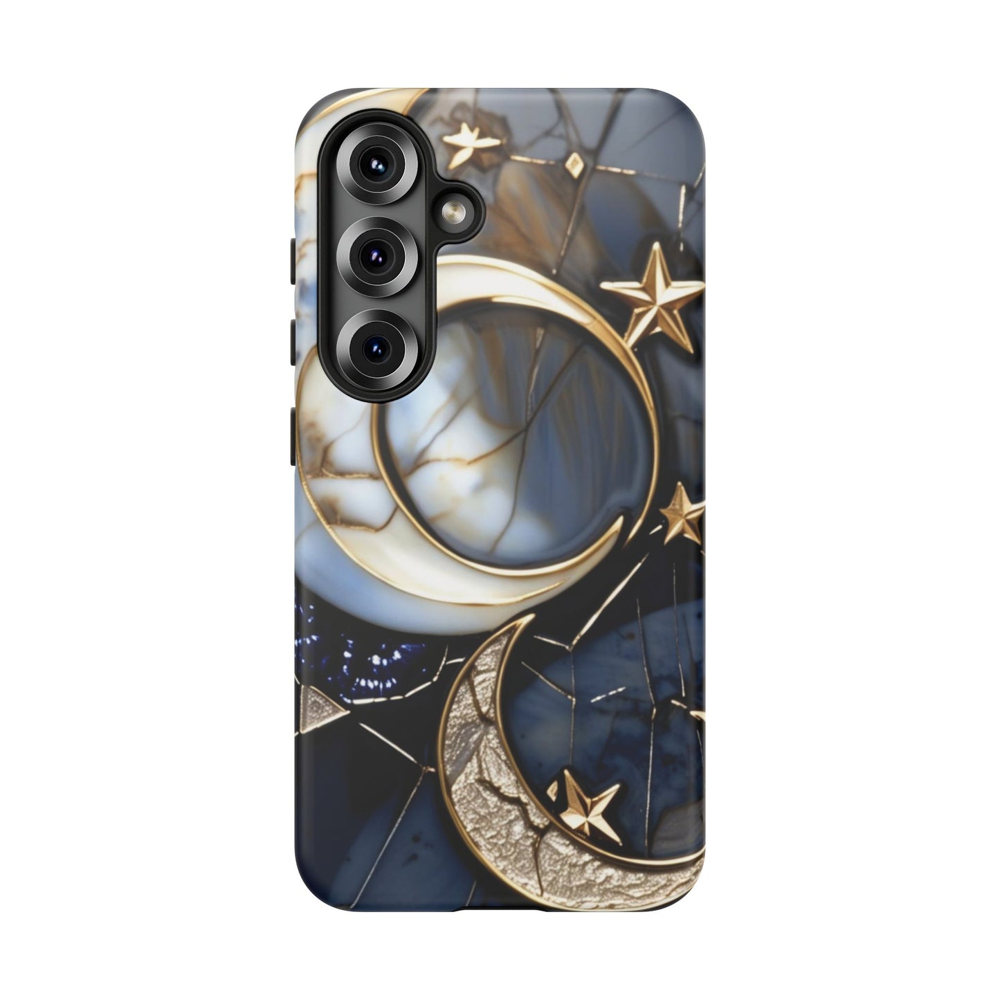 Waning Crescent Moon and Stars Phone Case