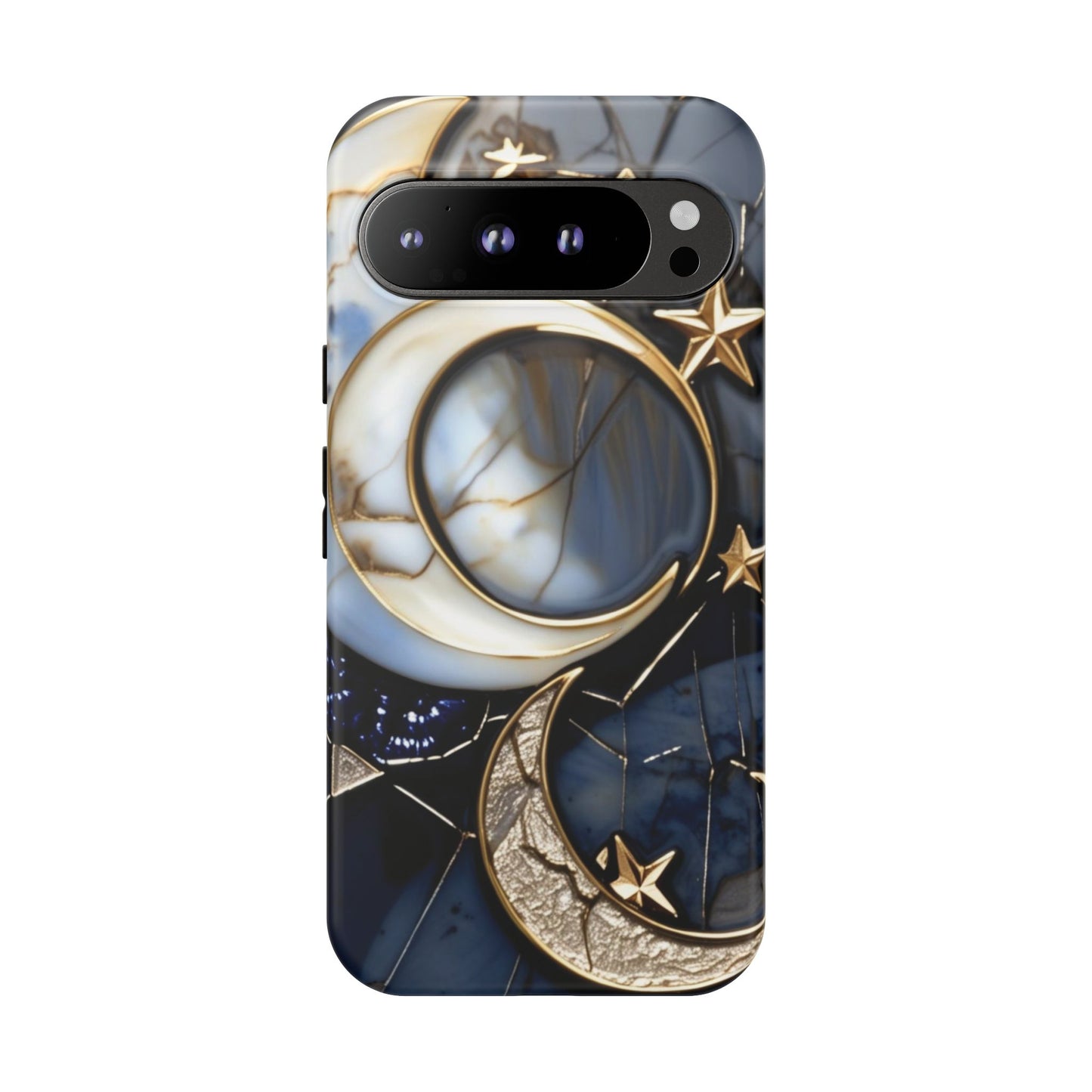 Waning Crescent Moon and Stars Phone Case