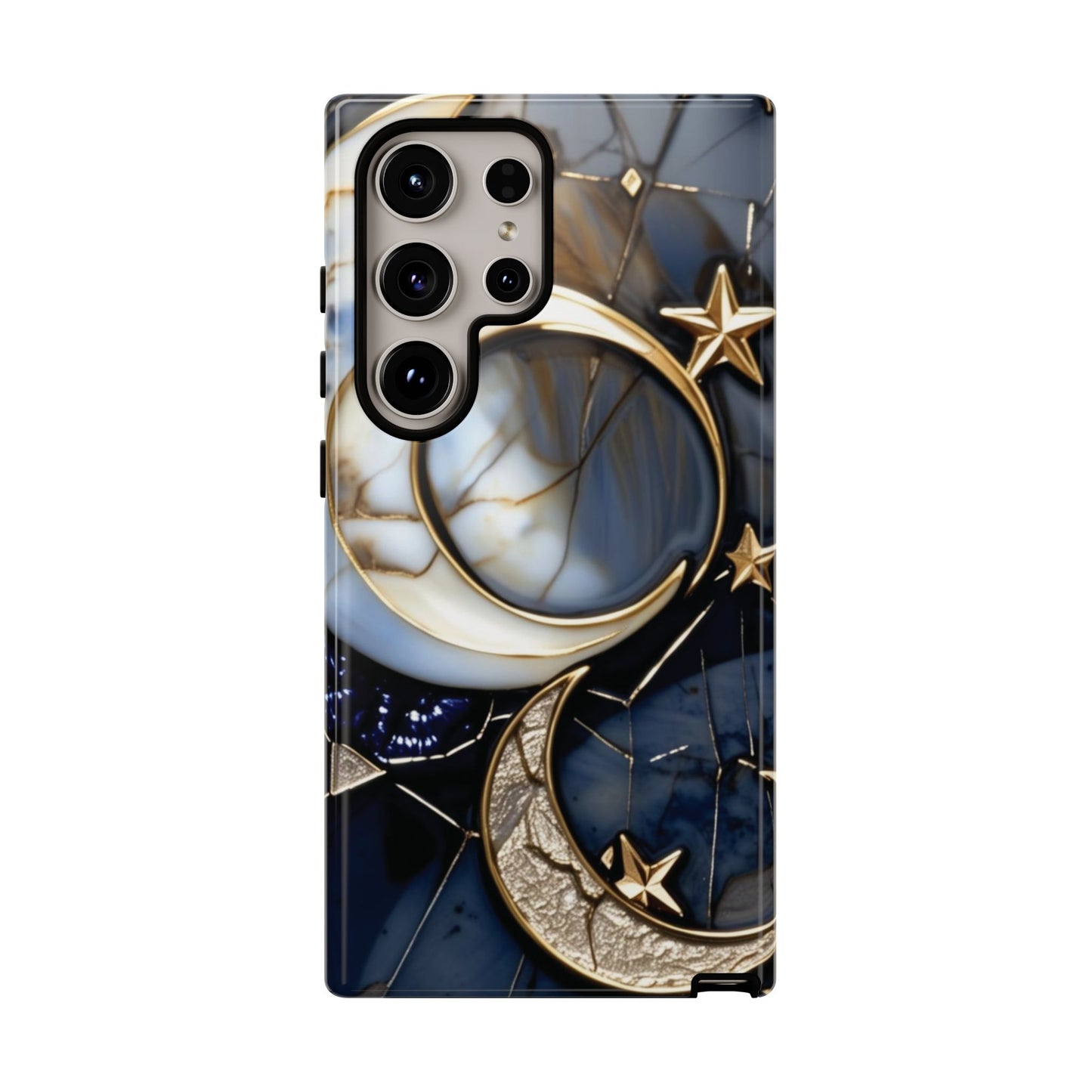 Waning Crescent Moon and Stars Phone Case