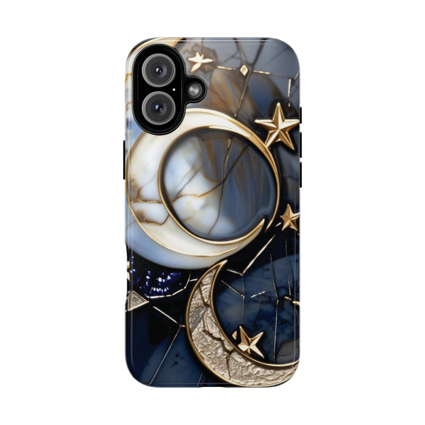 Waning Crescent Moon and Stars Phone Case