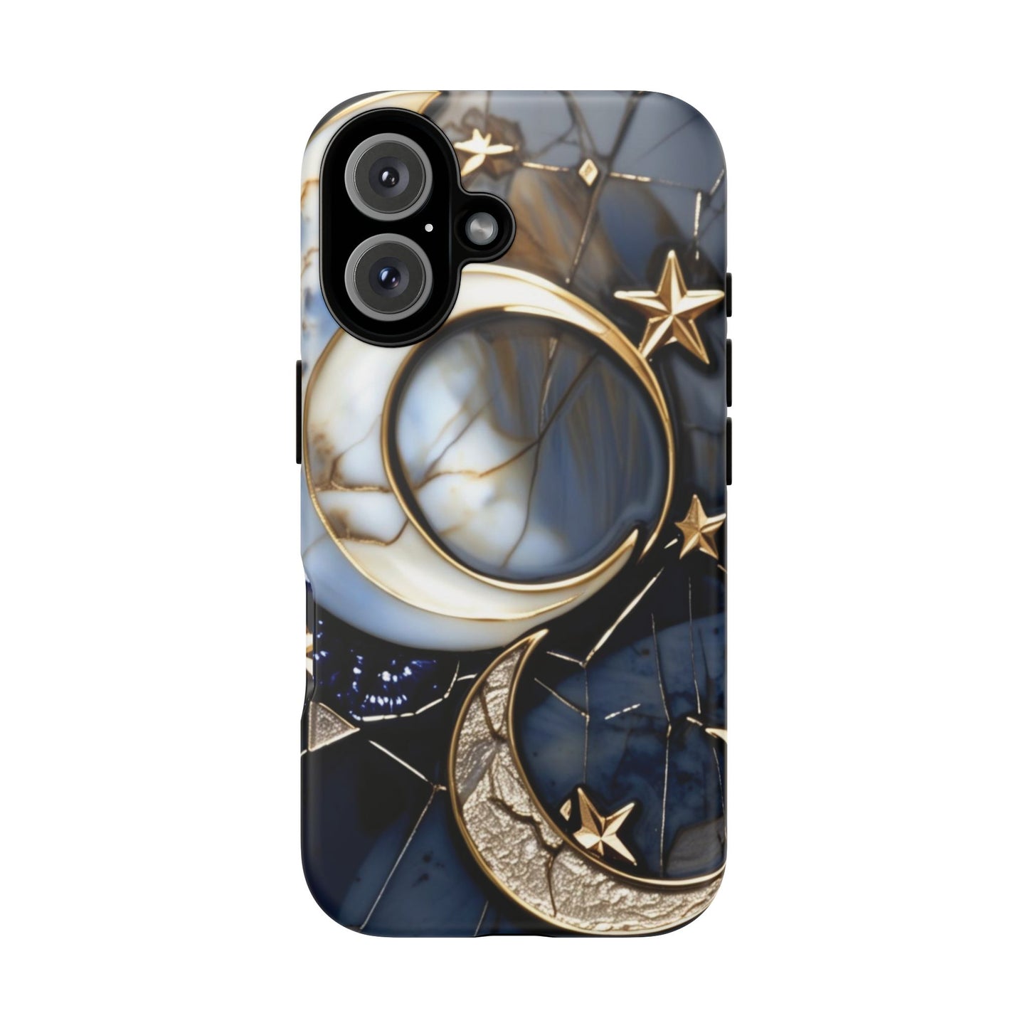 Waning Crescent Moon and Stars Phone Case