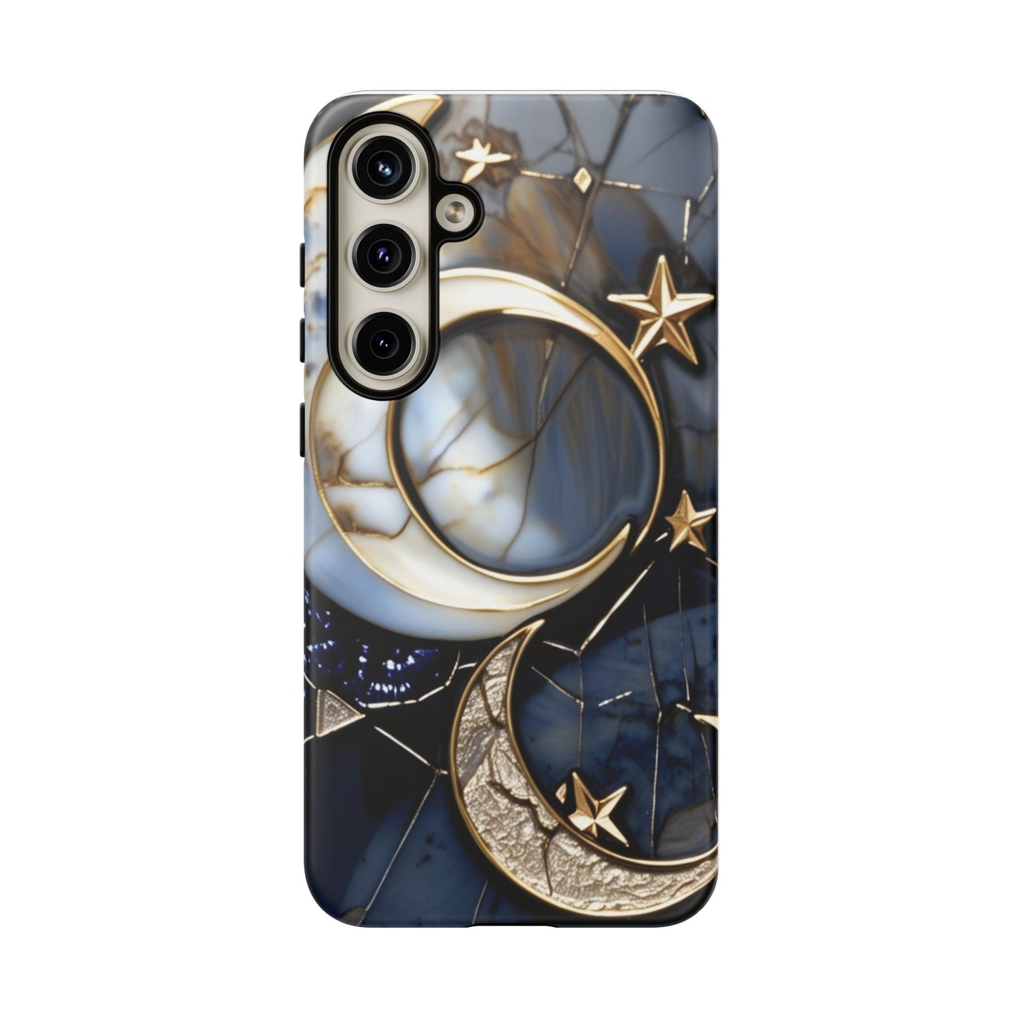 Waning Crescent Moon and Stars Phone Case