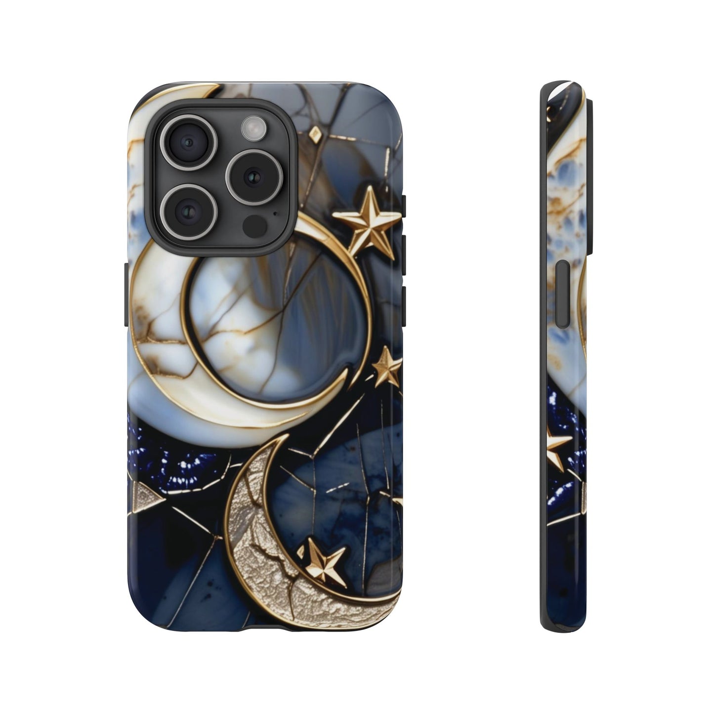 Waning Crescent Moon and Stars Phone Case