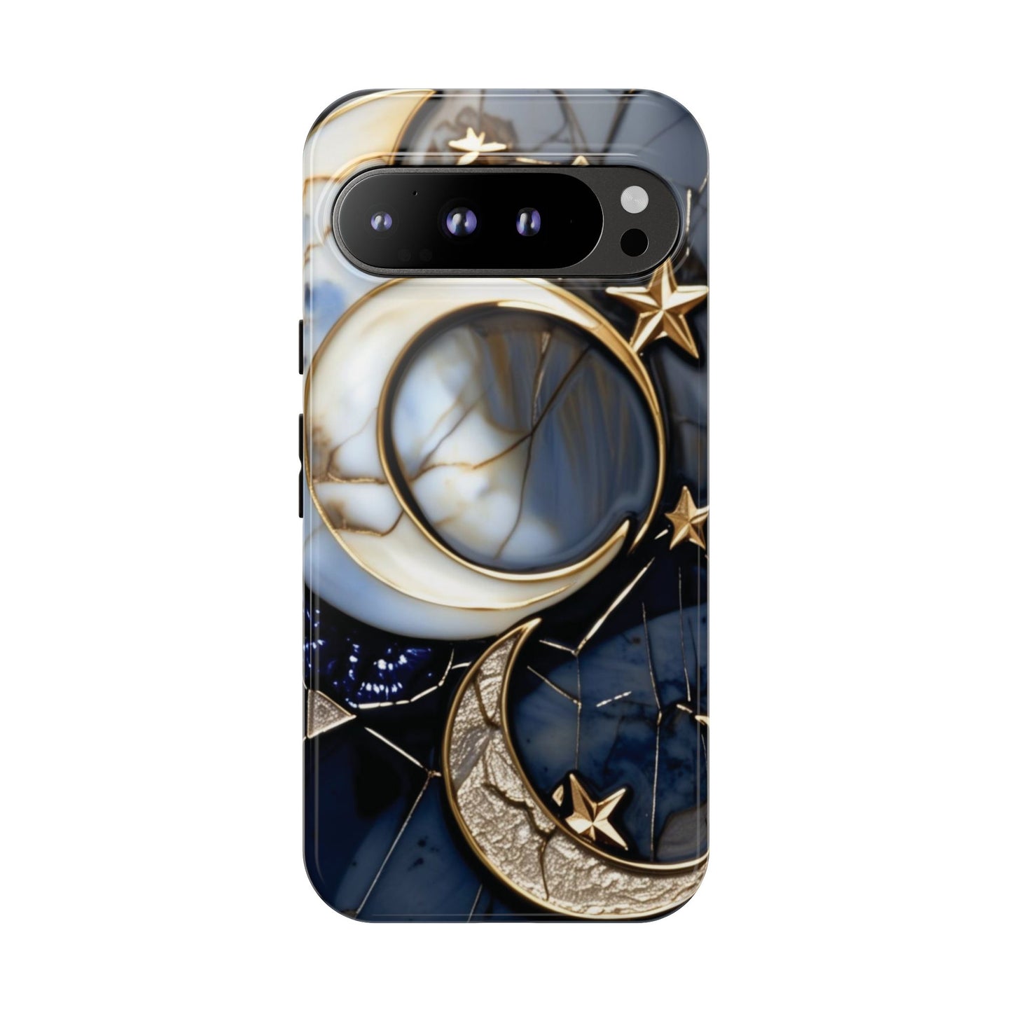 Waning Crescent Moon and Stars Phone Case