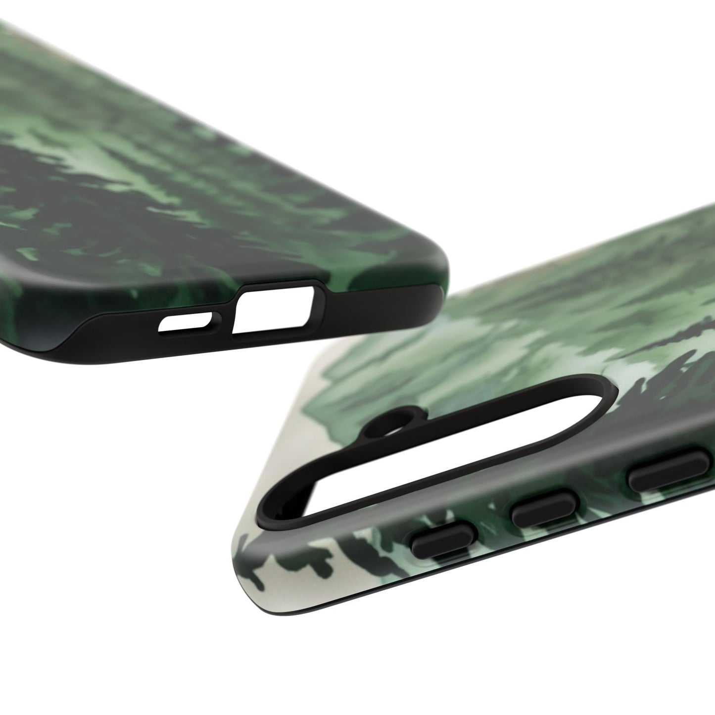 Watercolor Pine Tree Forest Mountains Phone Case