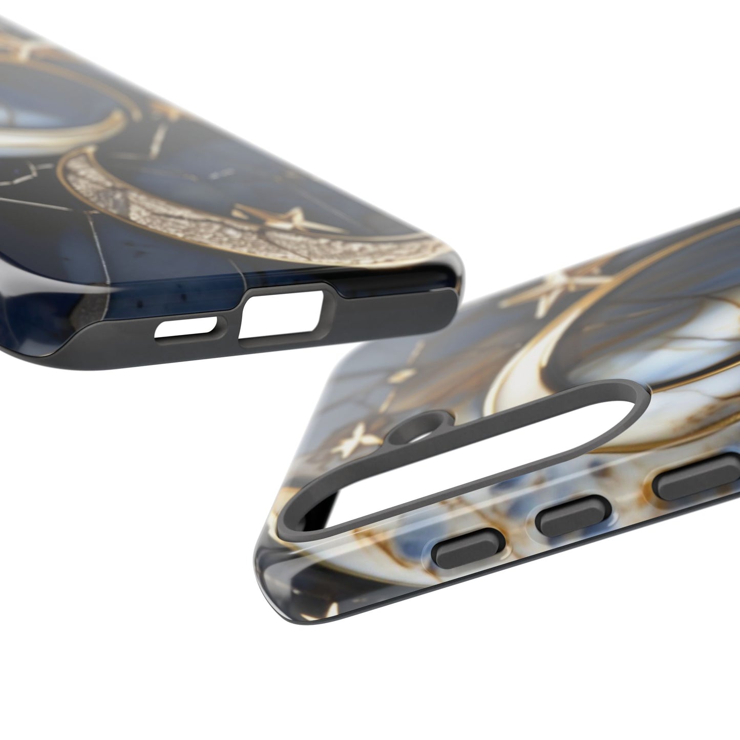 Waning Crescent Moon and Stars Phone Case