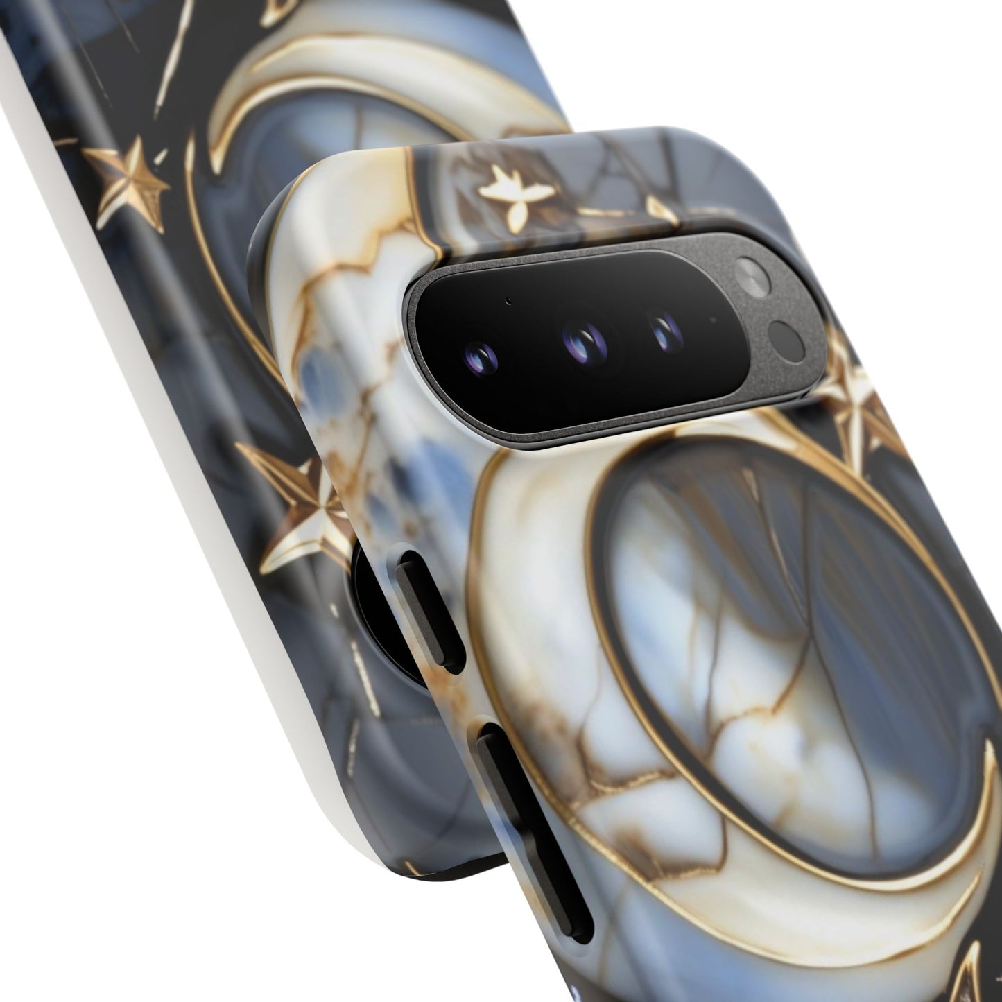 Waning Crescent Moon and Stars Phone Case