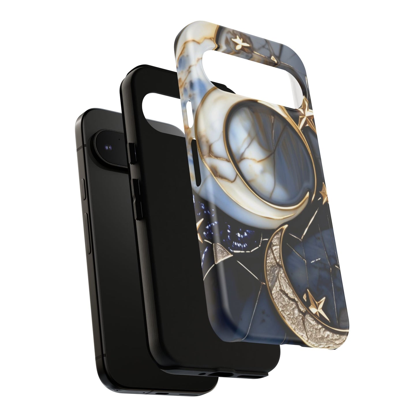 Waning Crescent Moon and Stars Phone Case